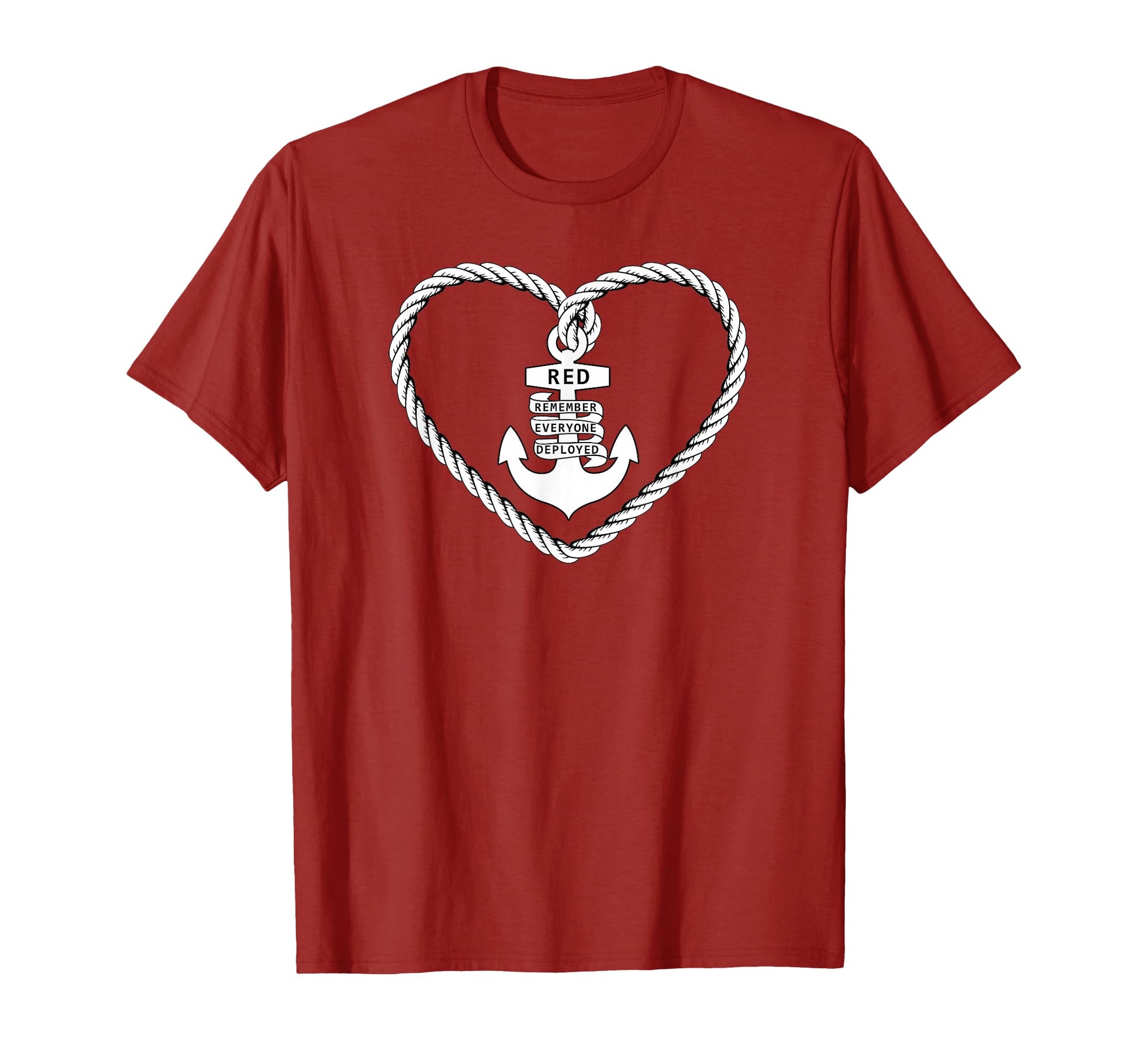 Red Friday Military Remember T-Shirt - Minimalist Print for Adults - T-Shirt, Sweatshirt, Hoodie