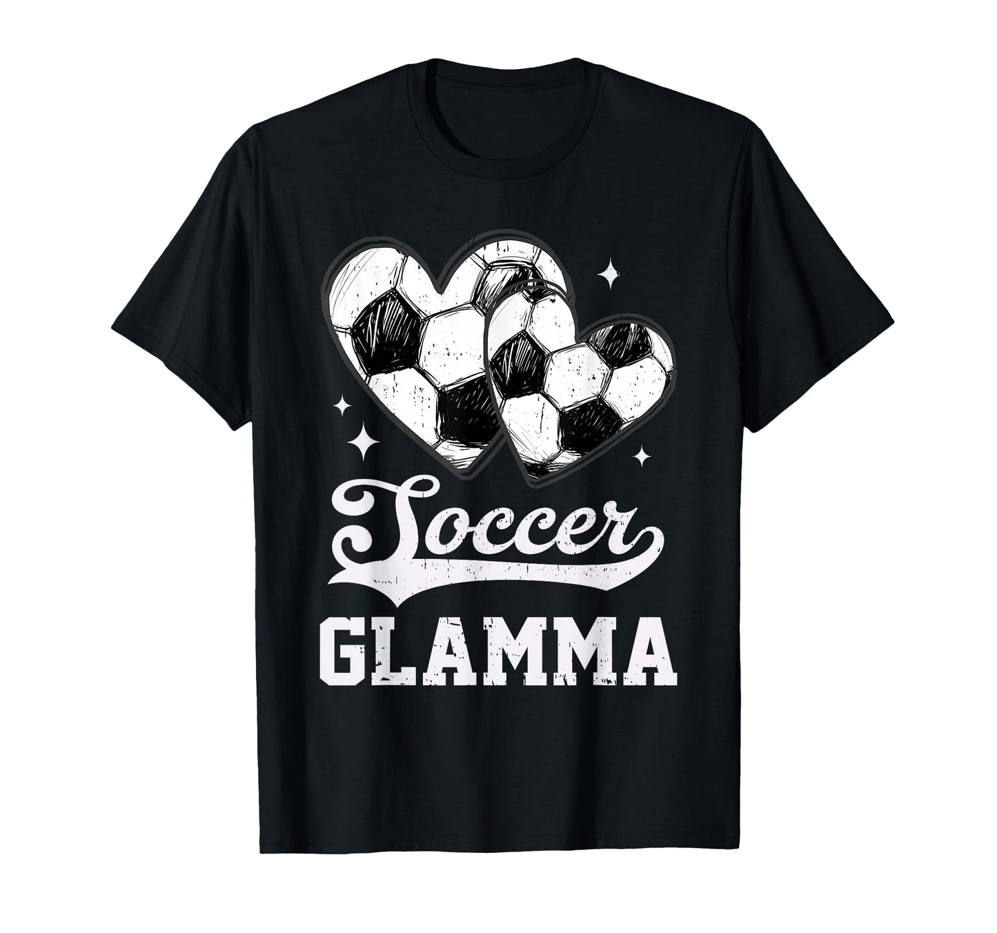 Soccer Heart Glamma Soccer Player T-Shirt - Graphic Print for Adults - T-Shirt, Sweatshirt, Hoodie