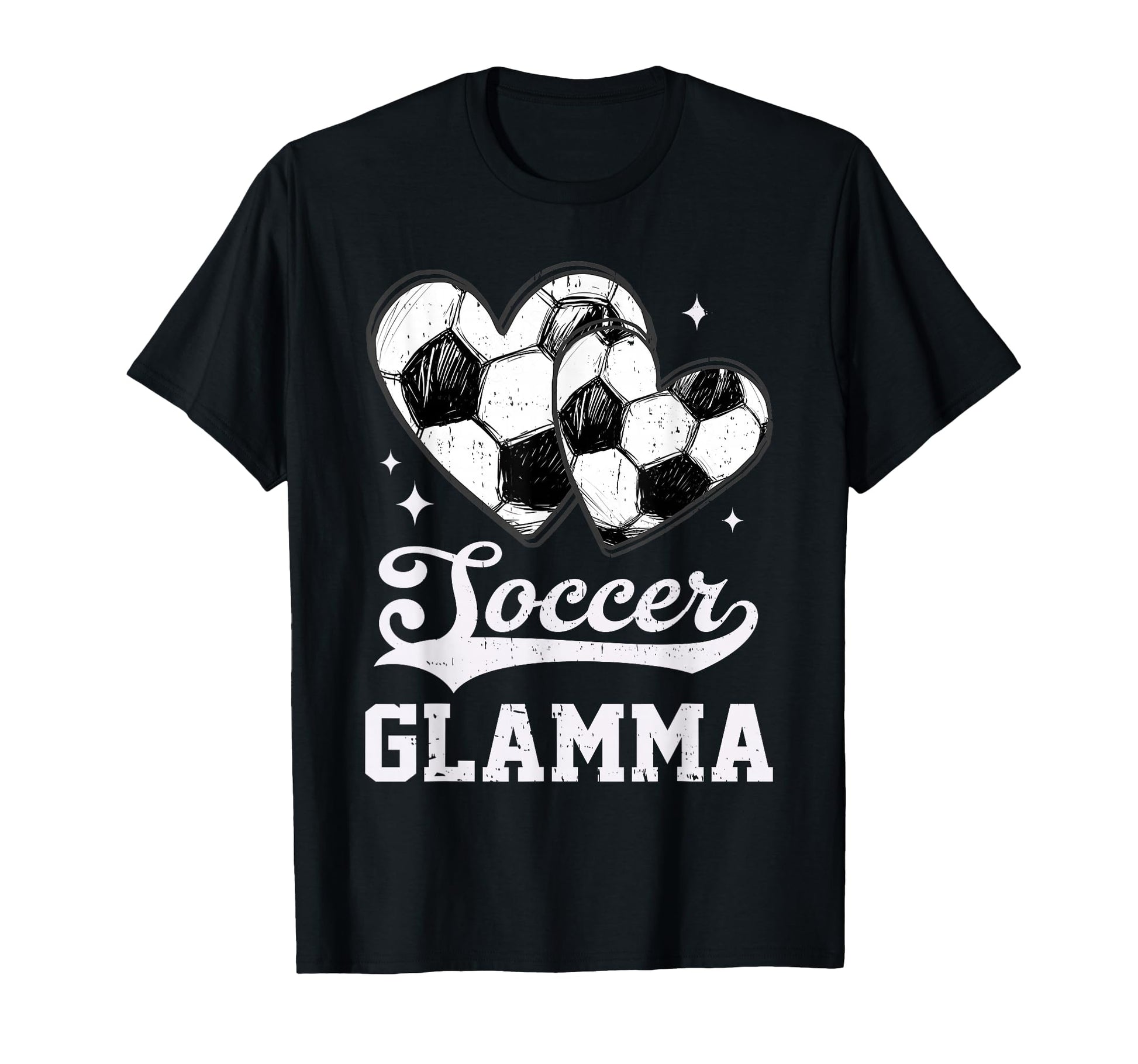 Soccer Heart Glamma Soccer Player T-Shirt - Graphic Print for Adults - T-Shirt, Sweatshirt, Hoodie