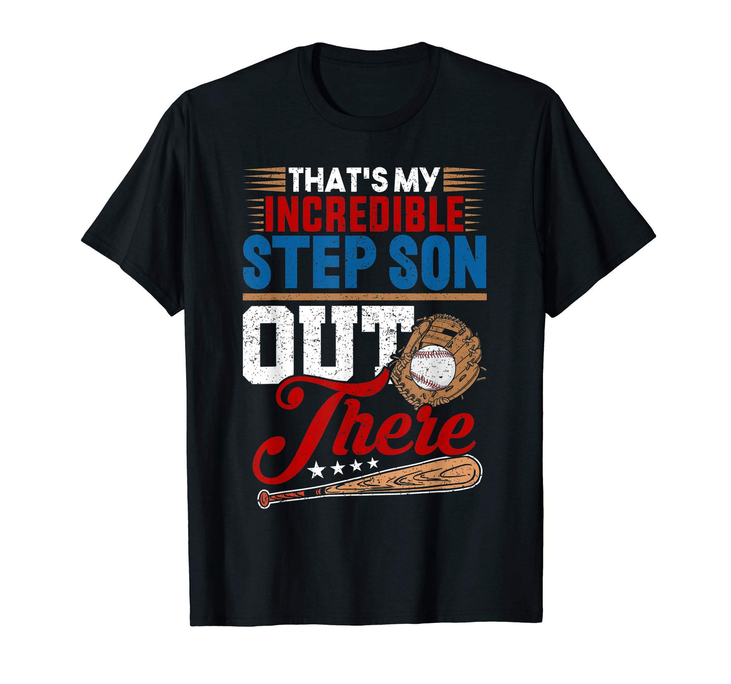 Distressed Baseball Player Son Step T-Shirt - Aesthetic Graphic for Adults - T-Shirt, Sweatshirt, Hoodie