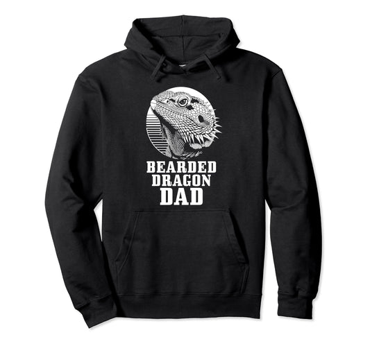 Bearded Dragon Dad Funny Reptile Hoodie - Unique Graphic for Adults - T-Shirt, Sweatshirt, Hoodie