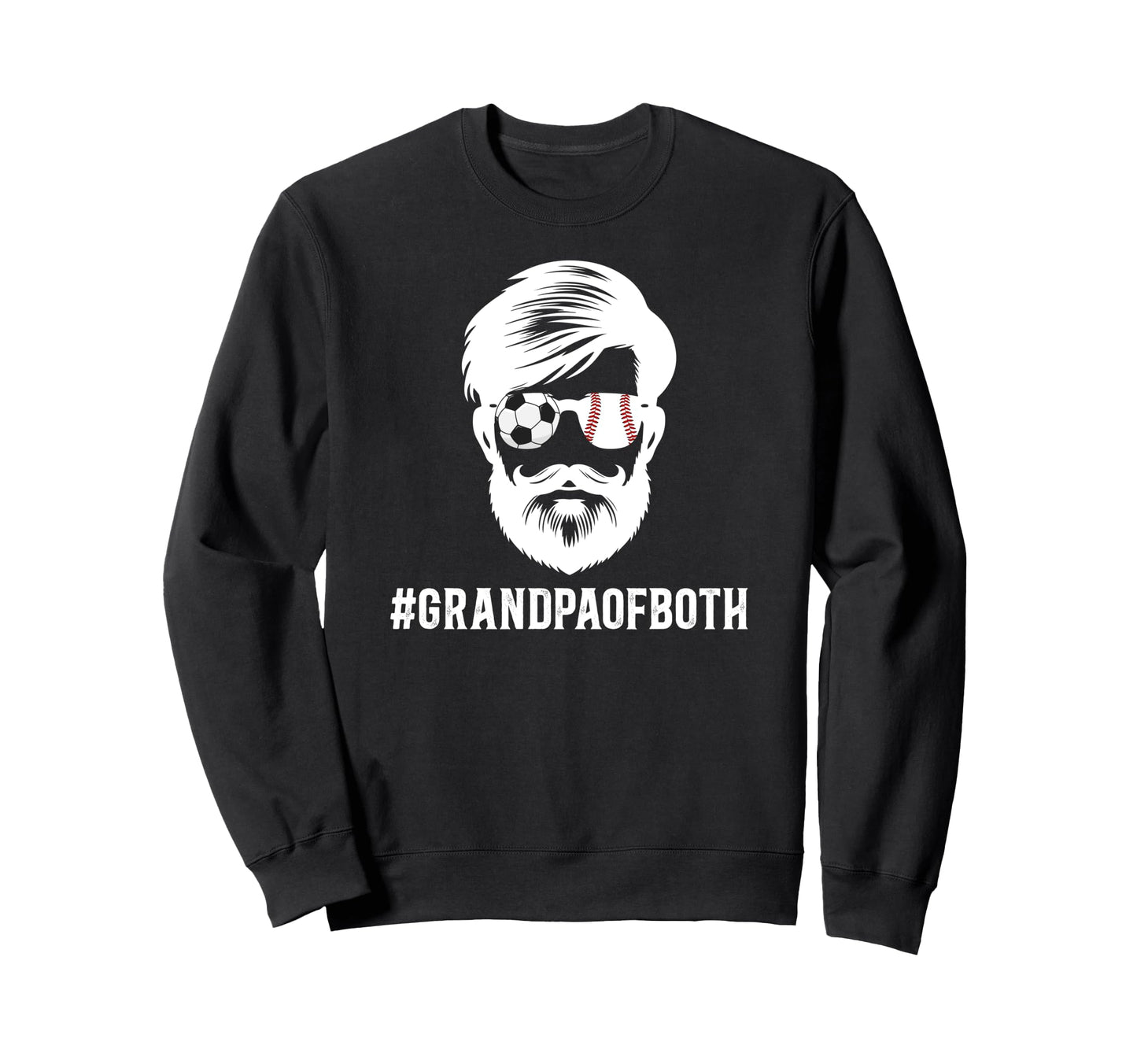 Grandpa Both Baseball Soccer Sweatshirt - Trendy Graphic for Adults - T-Shirt, Sweatshirt, Hoodie