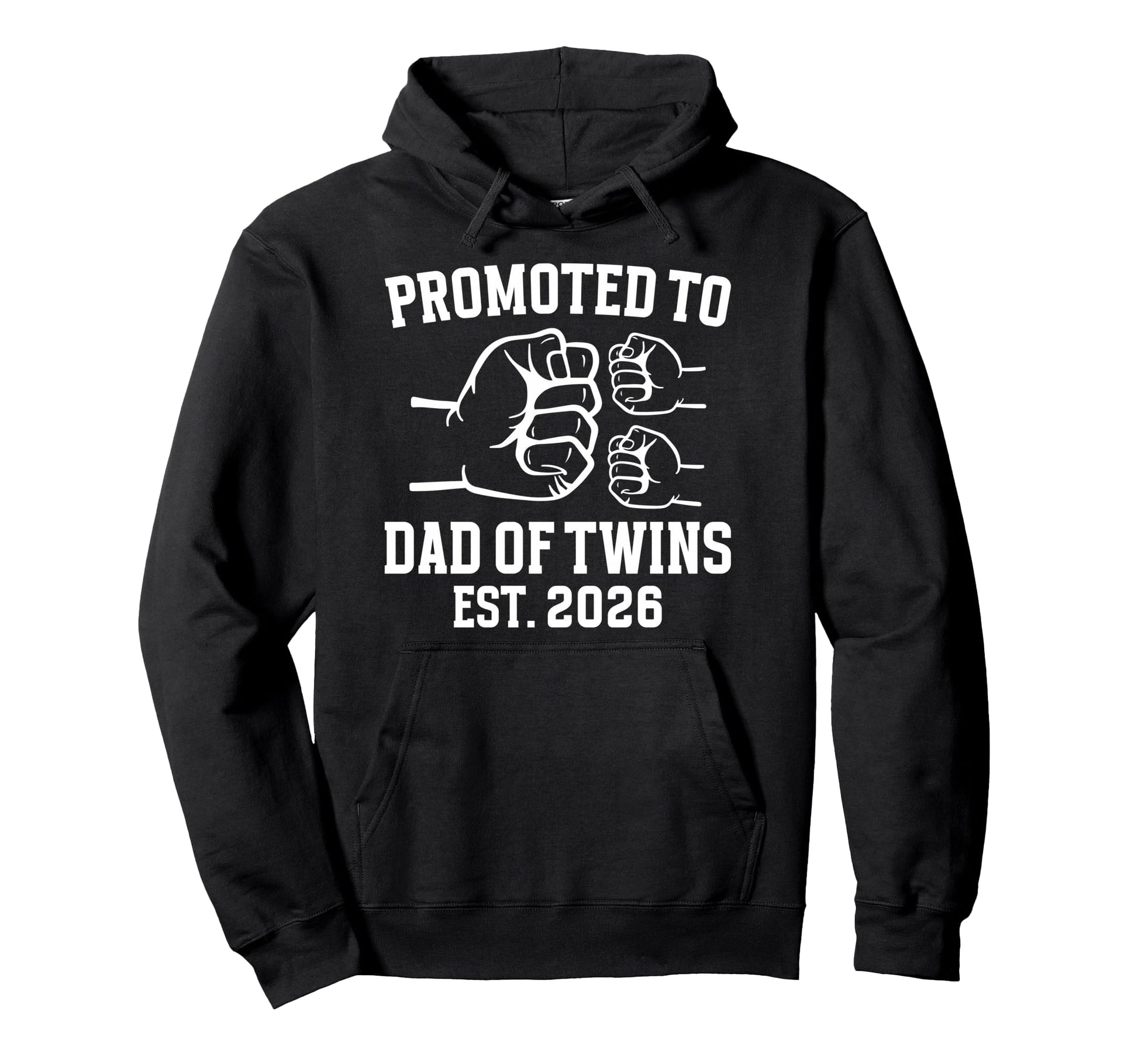 Promoted To Dad Twins 2026 Future Dad Hoodie - Streetwear Style Men Women - T-Shirt, Sweatshirt, Hoodie