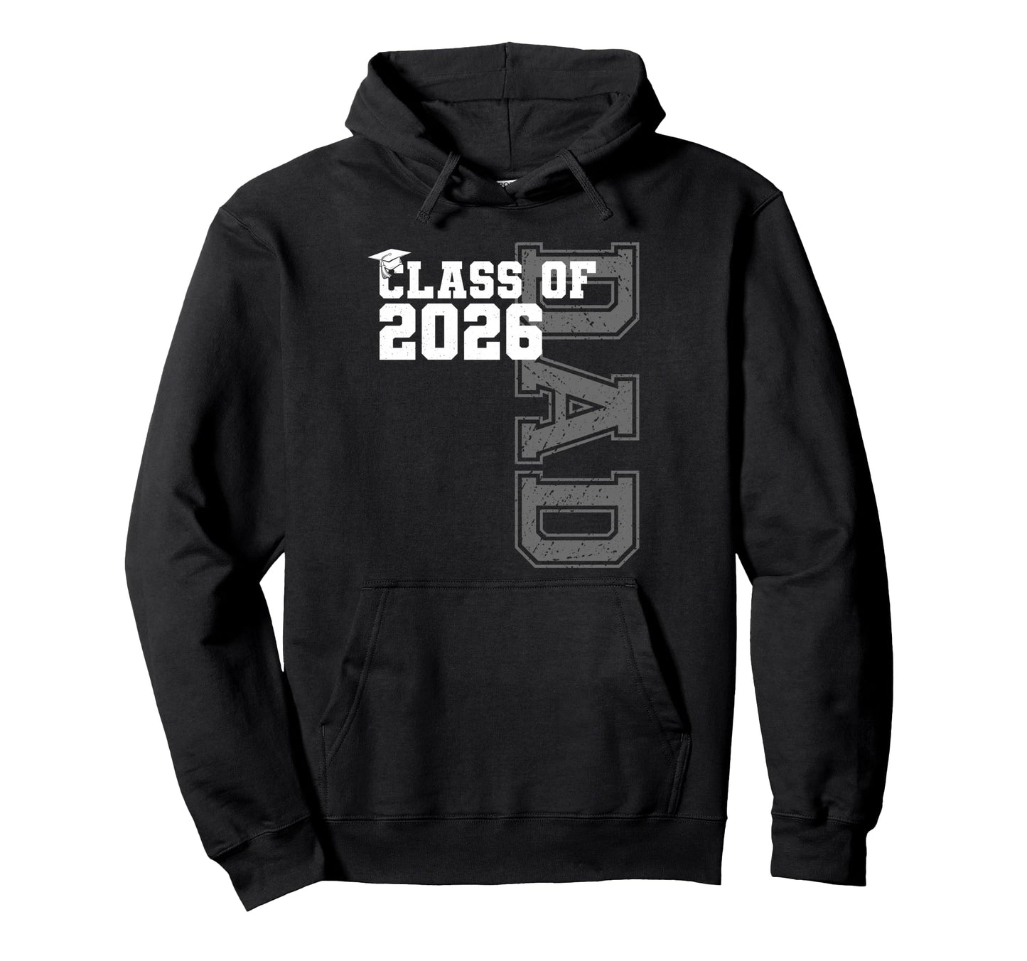 Class 2026 Proud Dad 2026 Graduate Senior Hoodie - Trendy Graphic Unisex - T-Shirt, Sweatshirt, Hoodie
