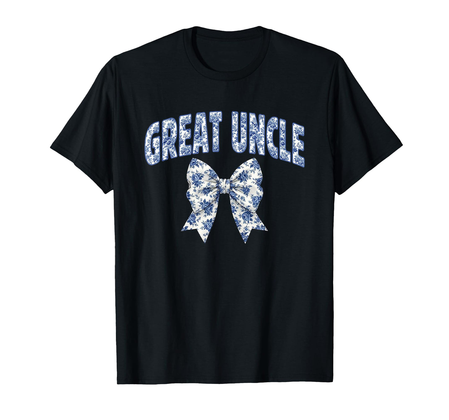 Great Uncle Coquette Toile Blue T-Shirt - Casual Everyday Wear Men Women - T-Shirt, Sweatshirt, Hoodie