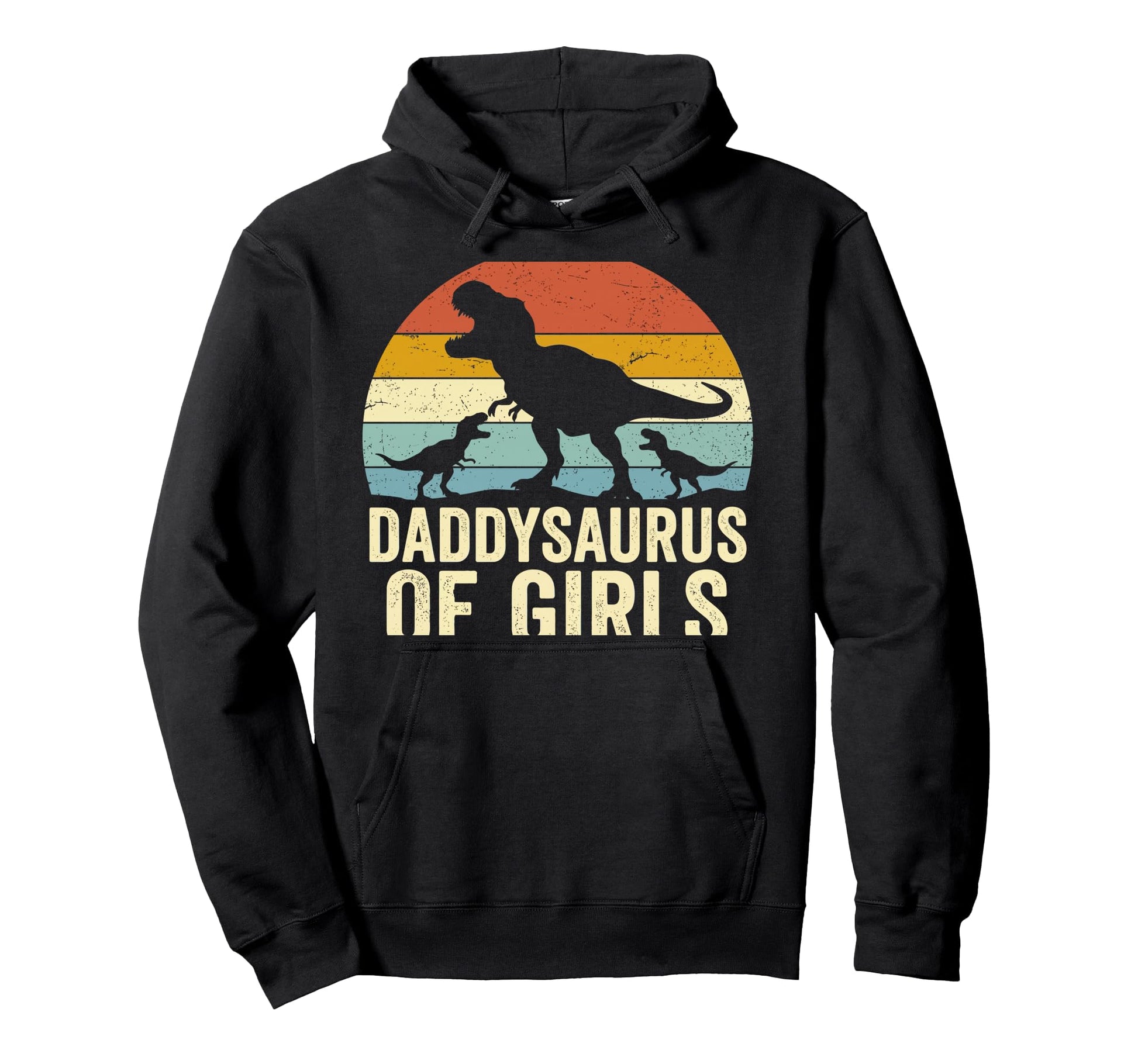 Daddy Saurus Daughter Dad Fathers Day Hoodie - Custom Art Print Men Women - T-Shirt, Sweatshirt, Hoodie