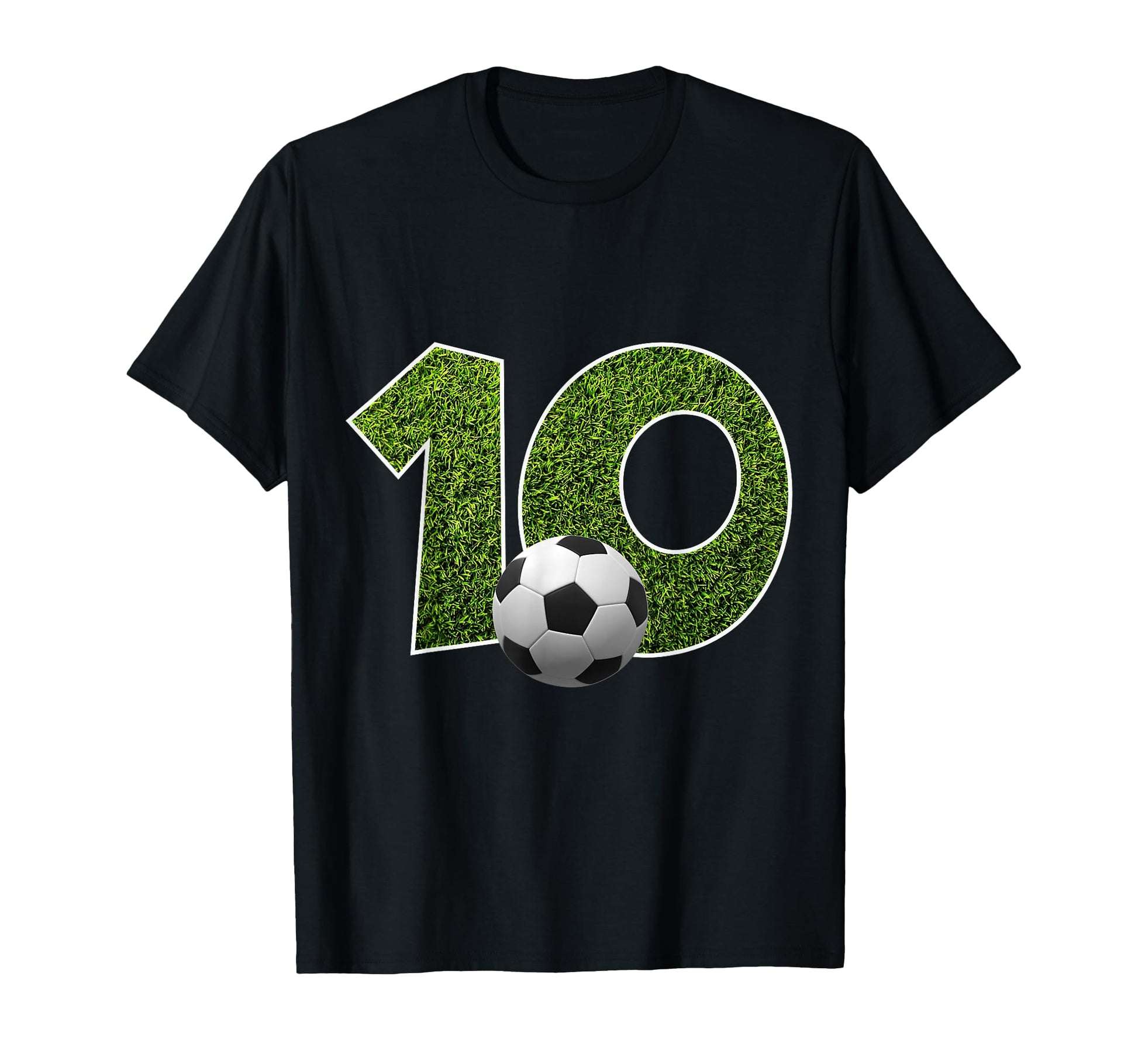 Number 10 Years Soccer 10Th Birthday T-Shirt - Novelty Apparel Unisex - T-Shirt, Sweatshirt, Hoodie