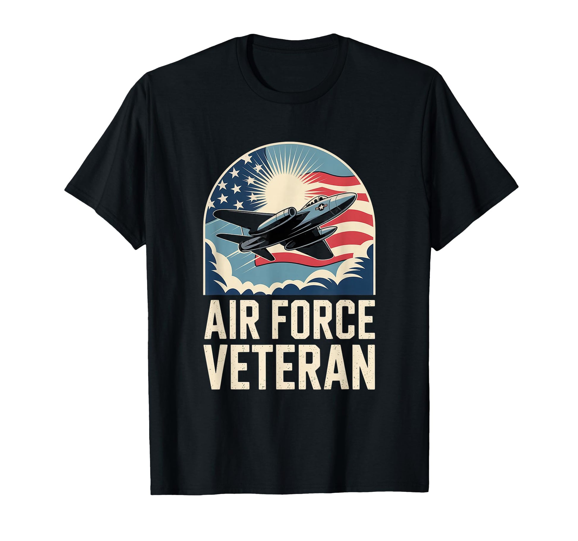 Air Force Veteran Us American Flag Dad T-Shirt - Novelty Apparel Men Women - T-Shirt, Sweatshirt, Hoodie