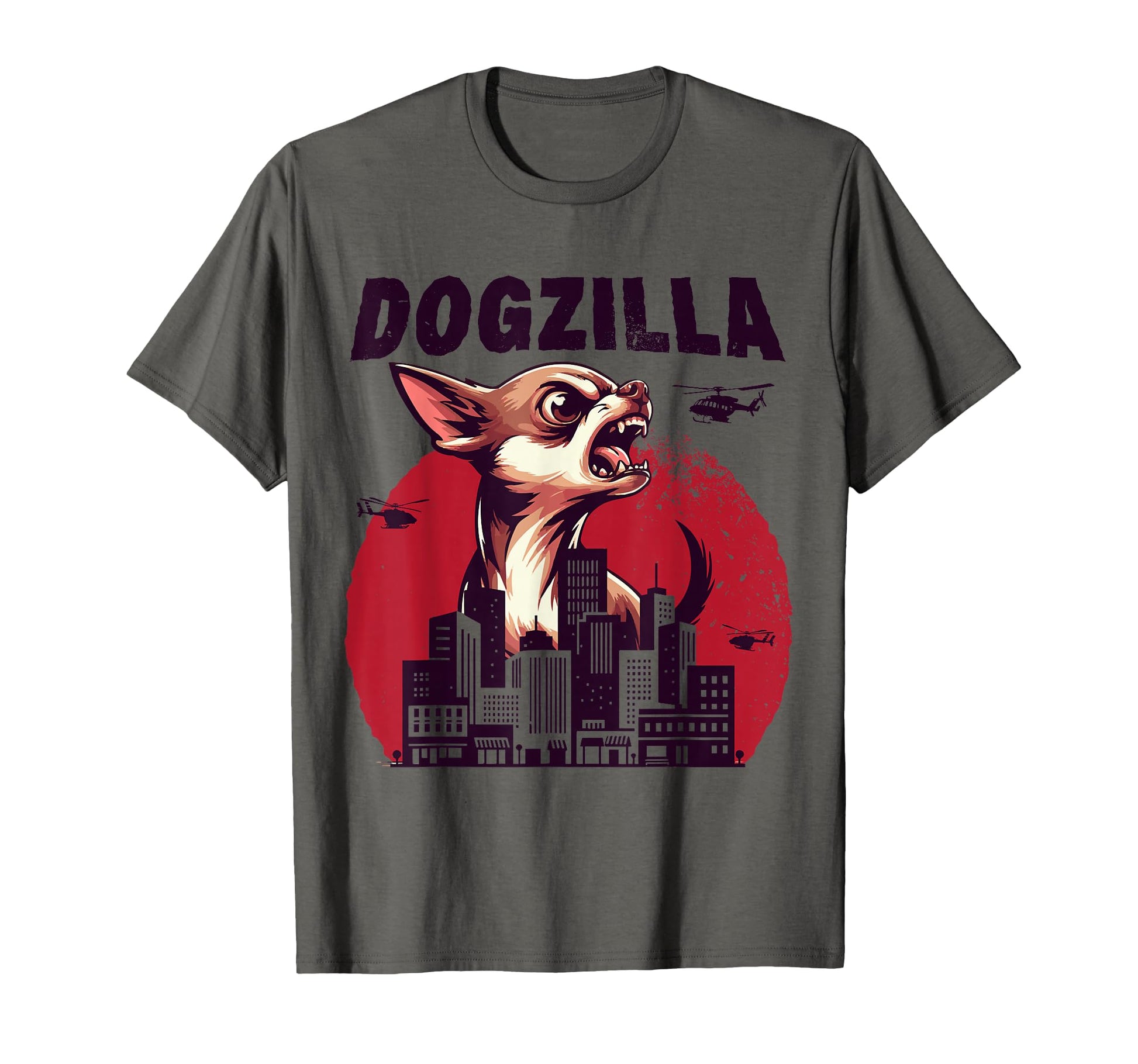 Dogzilla Funny Giant Chihuahua Doggo T-Shirt - Unique Graphic for Adults - T-Shirt, Sweatshirt, Hoodie
