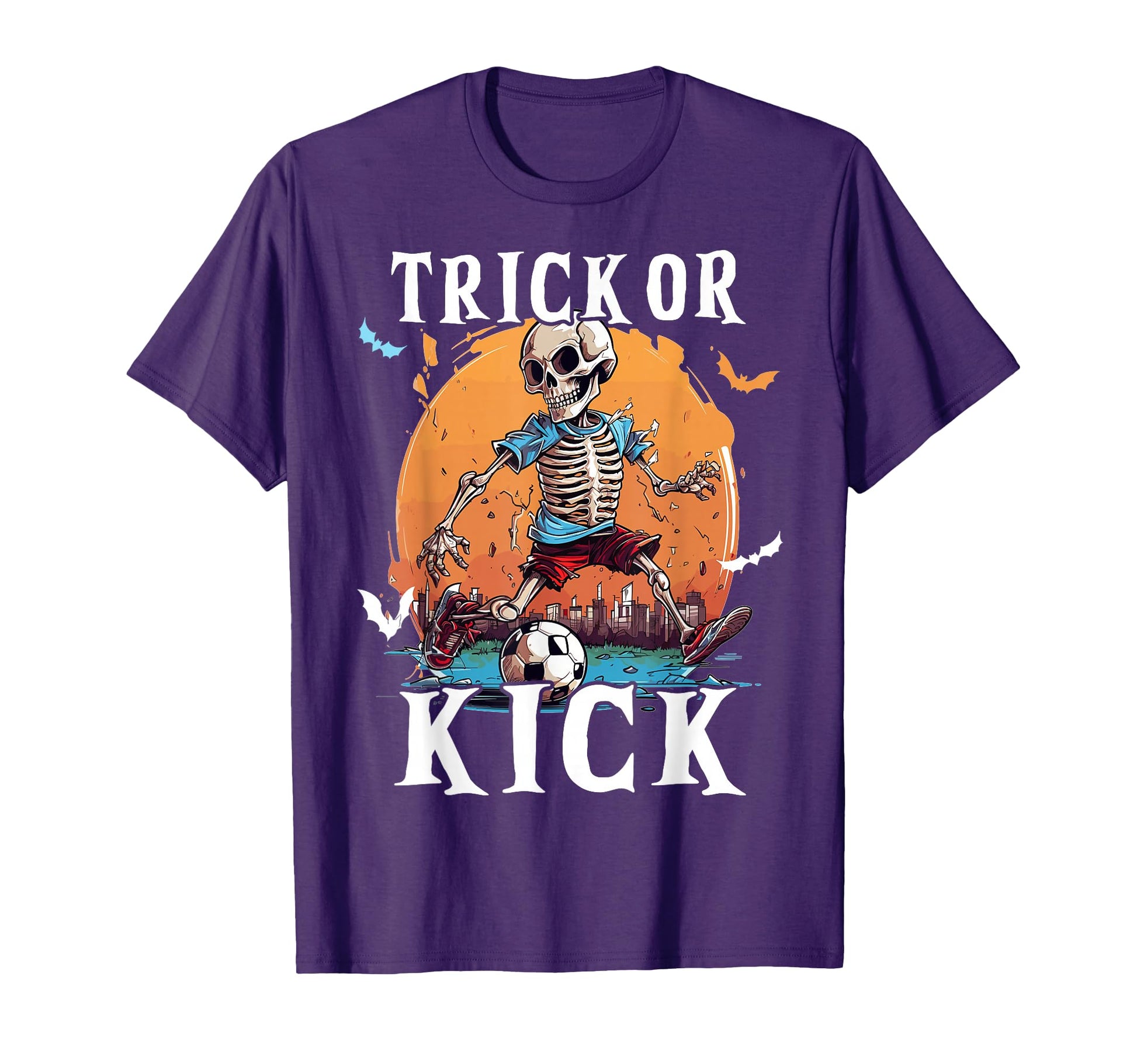 Soccer Skeleton Halloween Soccer Player T-Shirt - Unique Graphic Men Women - T-Shirt, Sweatshirt, Hoodie