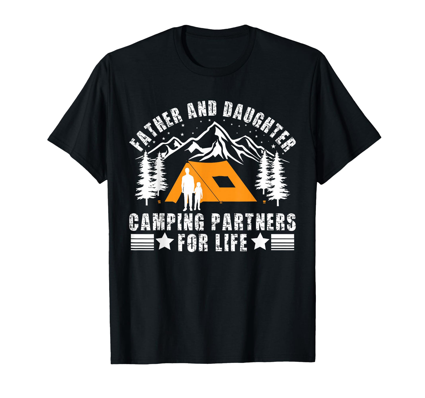 Father And Daughter Camping Buddies Dad And T-Shirt - Graphic Print Unisex - T-Shirt, Sweatshirt, Hoodie