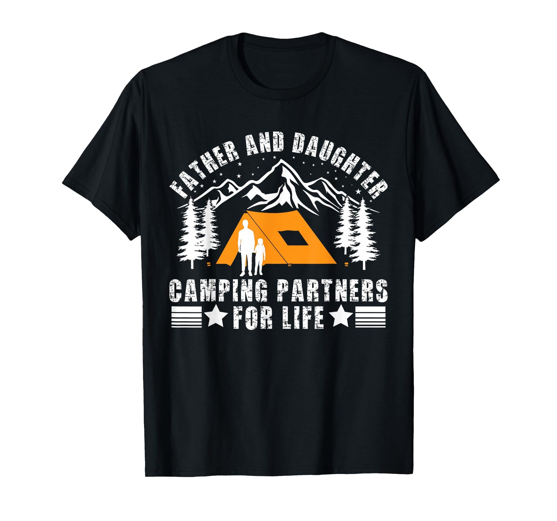 Father And Daughter Camping Buddies Dad And T-Shirt - Graphic Print Unisex - T-Shirt, Sweatshirt, Hoodie