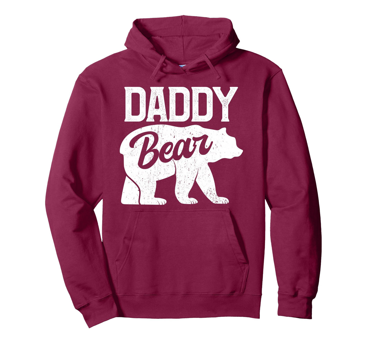 Daddy Bear Funny Dad Papa Fathers Hoodie - Casual Everyday Wear Men Women - T-Shirt, Sweatshirt, Hoodie