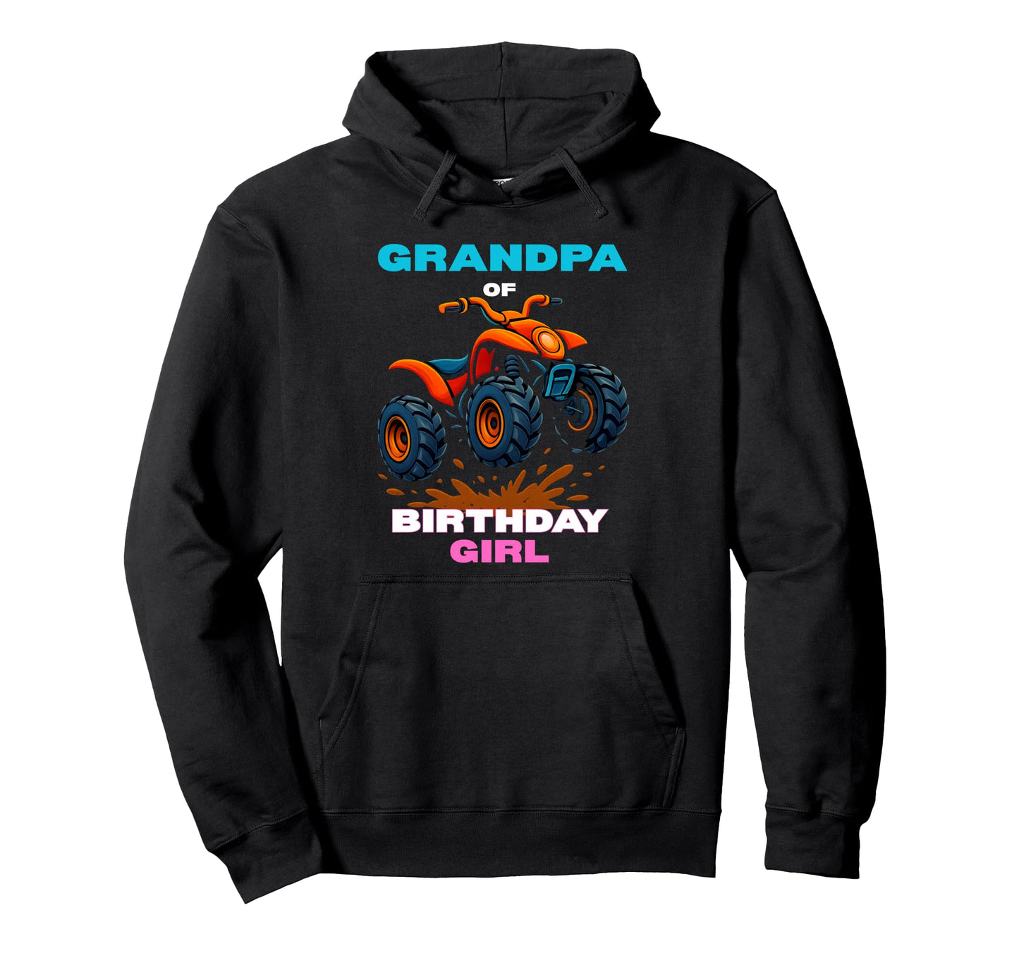 Grand Dad Birthday Atv Four Wheeler Quad Hoodie - Custom Art Print Unisex - T-Shirt, Sweatshirt, Hoodie