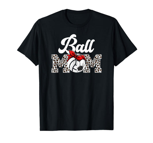 Ball Mom Soccer Volleyball Mom T-Shirt - Minimalist Print Unisex - T-Shirt, Sweatshirt, Hoodie