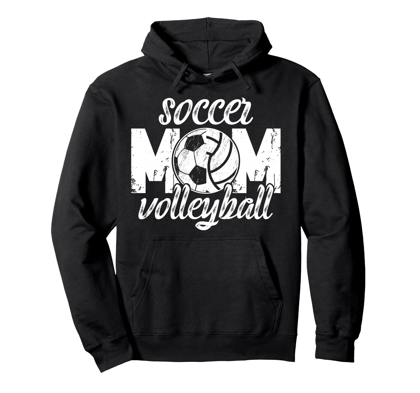 Soccer Volleyball Mom Ballers Hoodie - Novelty Apparel for Adults - T-Shirt, Sweatshirt, Hoodie