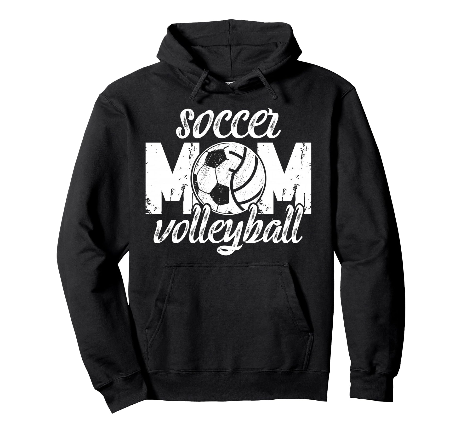 Soccer Volleyball Mom Ballers Hoodie - Novelty Apparel for Adults - T-Shirt, Sweatshirt, Hoodie