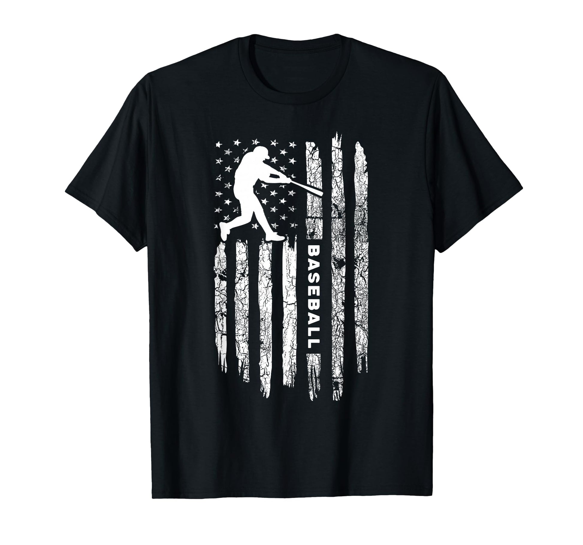 American Flag Baseball Baseball T-Shirt - Minimalist Print Unisex - T-Shirt, Sweatshirt, Hoodie