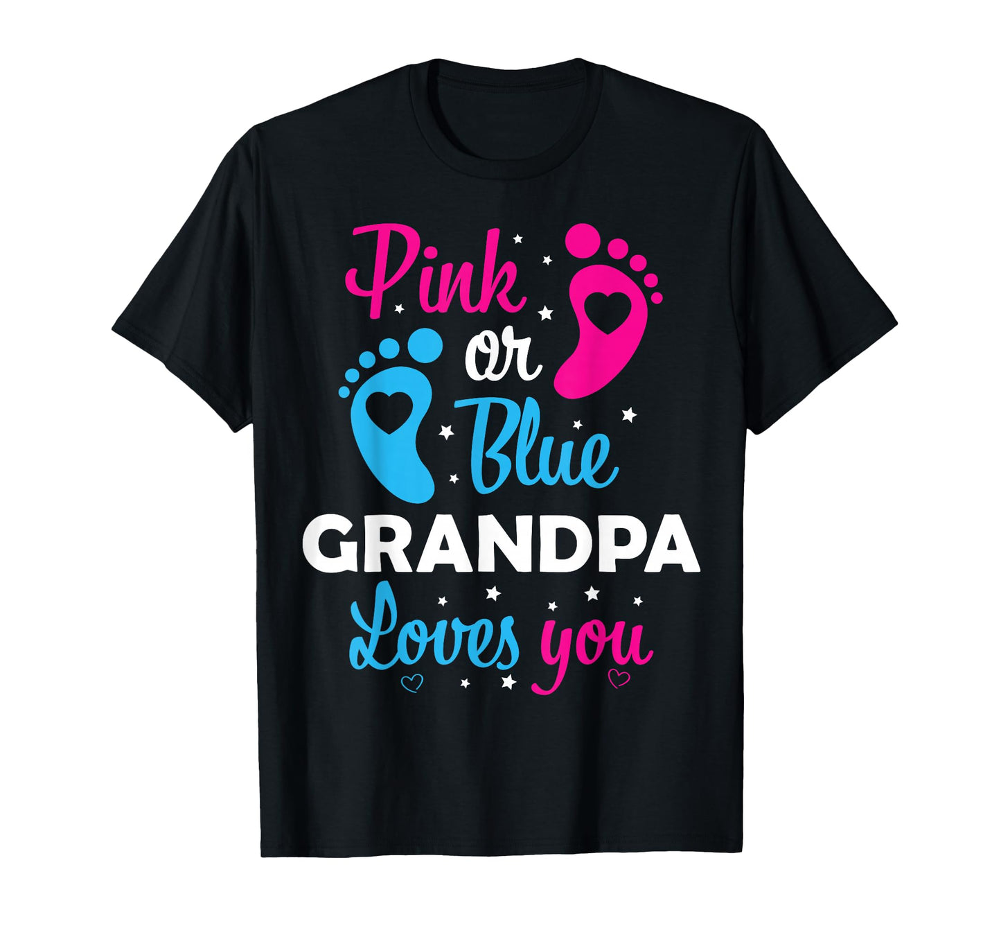 Gender Reveal Grandpa Grandfather Family T-Shirt - Minimalist Print Unisex - T-Shirt, Sweatshirt, Hoodie