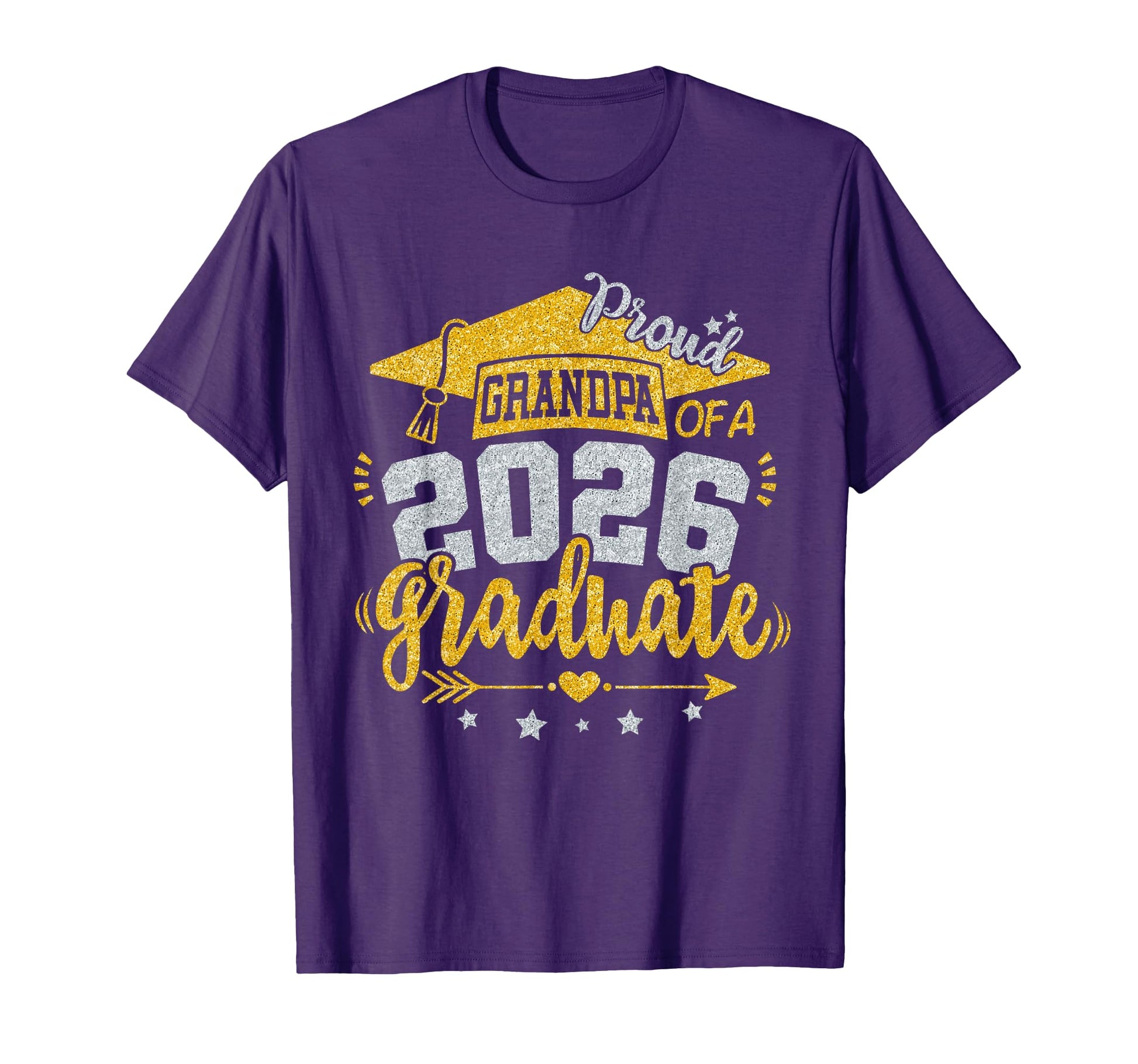 Proud Grandpa 2026 Graduate Grad T-Shirt - Casual Everyday Wear for Adults - T-Shirt, Sweatshirt, Hoodie