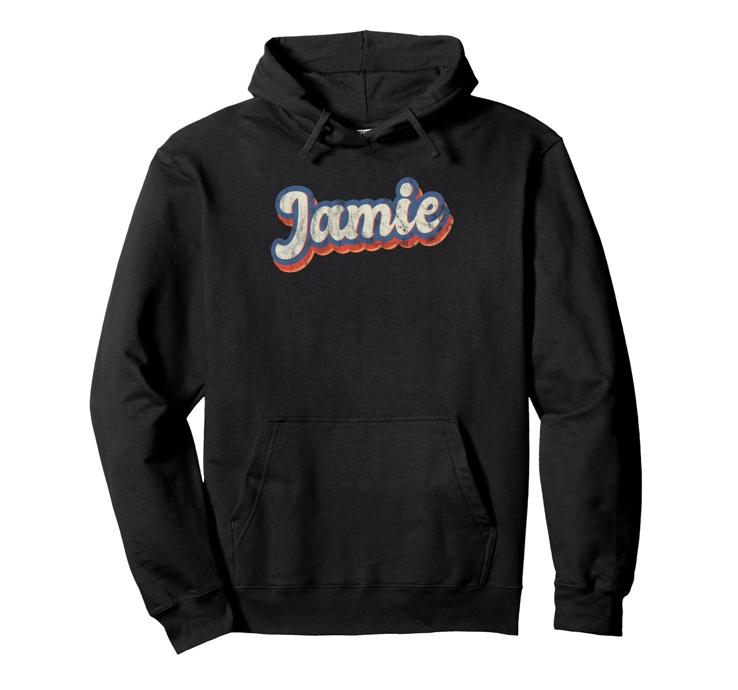 Jamie Personalized Name Custom Lettering 70S Hoodie - Graphic Print Unisex - T-Shirt, Sweatshirt, Hoodie