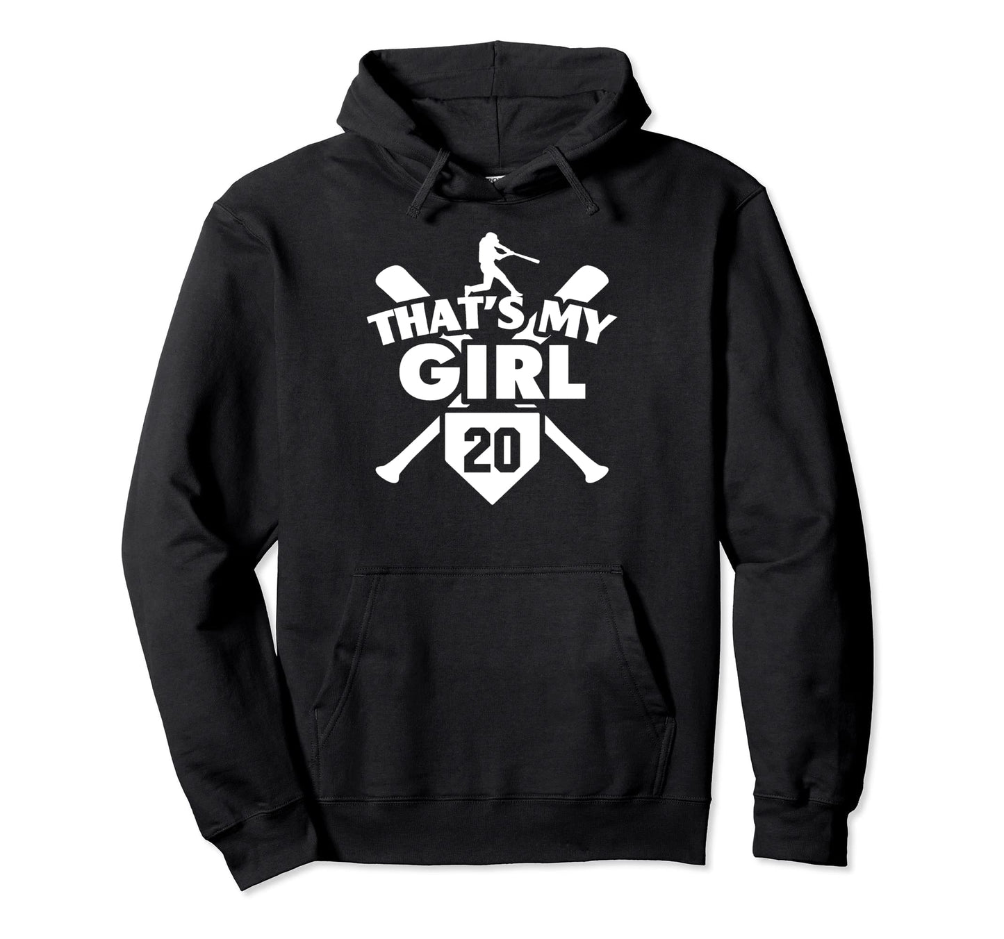 Baseball Mom Dad Thats My 20 Softball Hoodie - Minimalist Print Unisex - T-Shirt, Sweatshirt, Hoodie