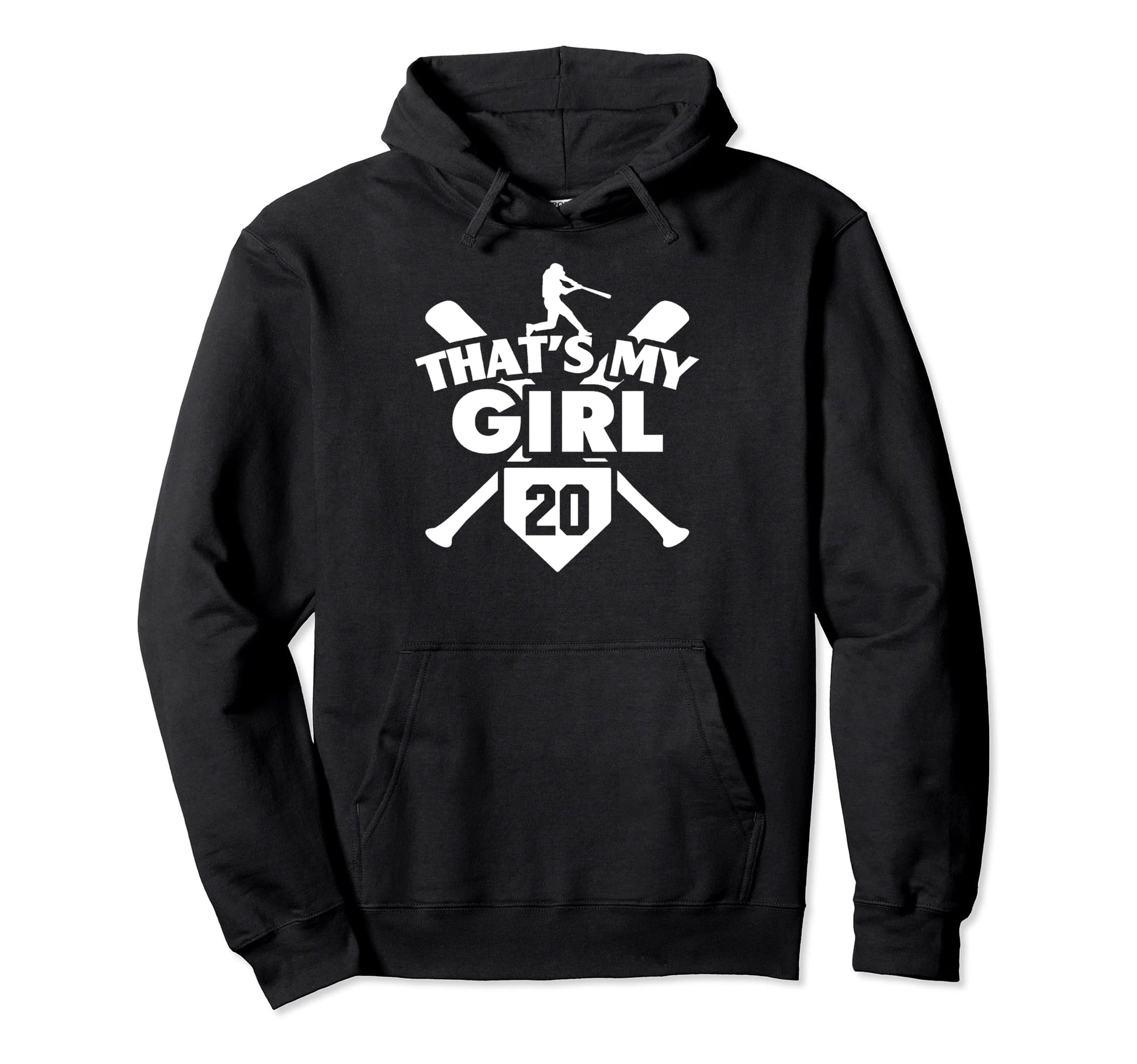 Baseball Mom Dad Thats My 20 Softball Hoodie - Minimalist Print Unisex - T-Shirt, Sweatshirt, Hoodie