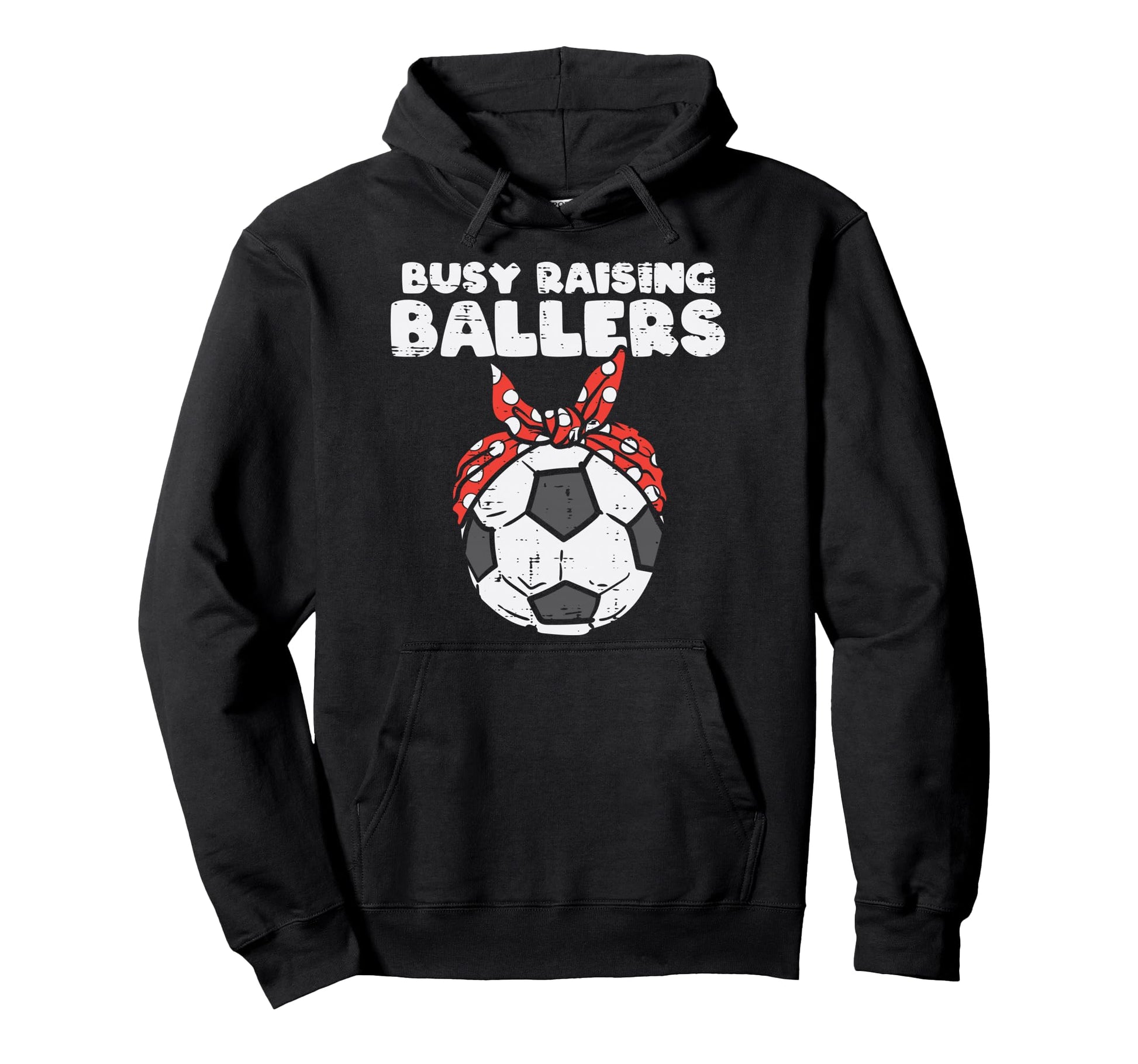 Busy Raising Ballers Soccer Polka Hoodie - Custom Art Print Men Women - T-Shirt, Sweatshirt, Hoodie