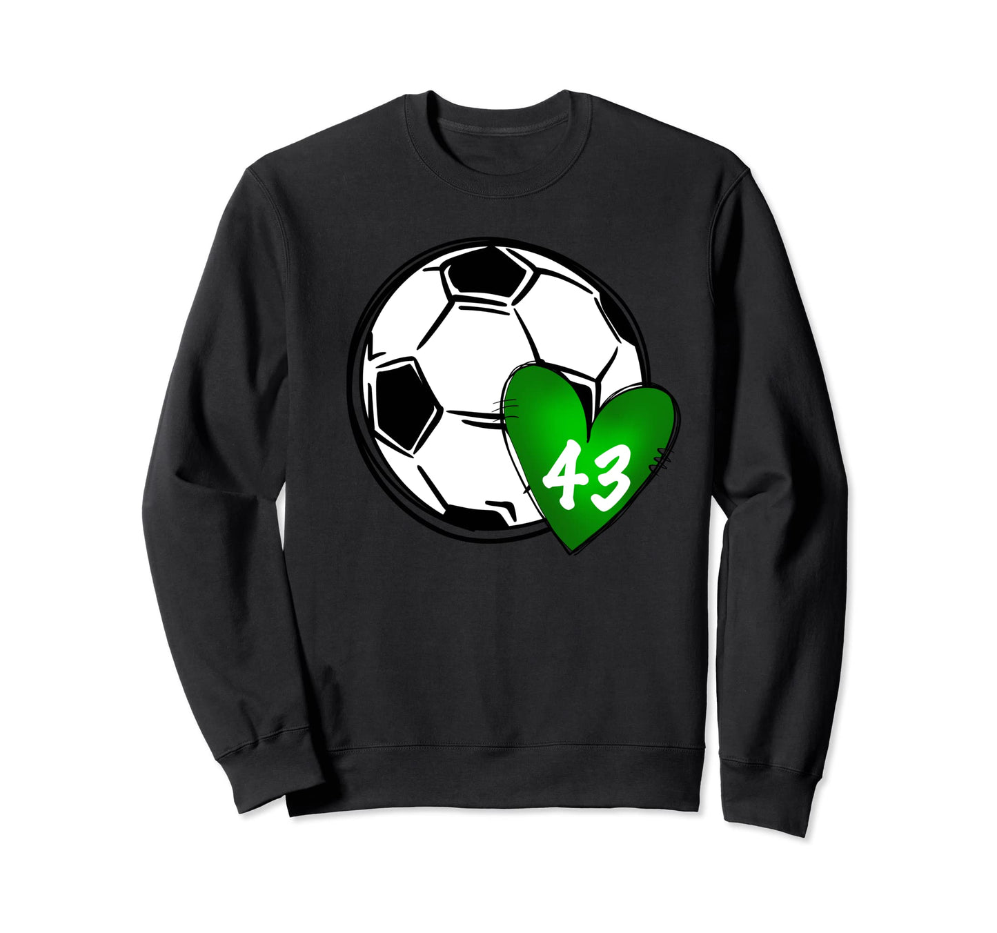 Womens Custom Soccer Mom Number 43 Sweatshirt - Streetwear Style Unisex - T-Shirt, Sweatshirt, Hoodie