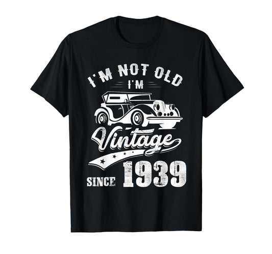 87Th Birthday Gift Im Since 1939 87 T-Shirt - Unique Graphic Men Women - T-Shirt, Sweatshirt, Hoodie