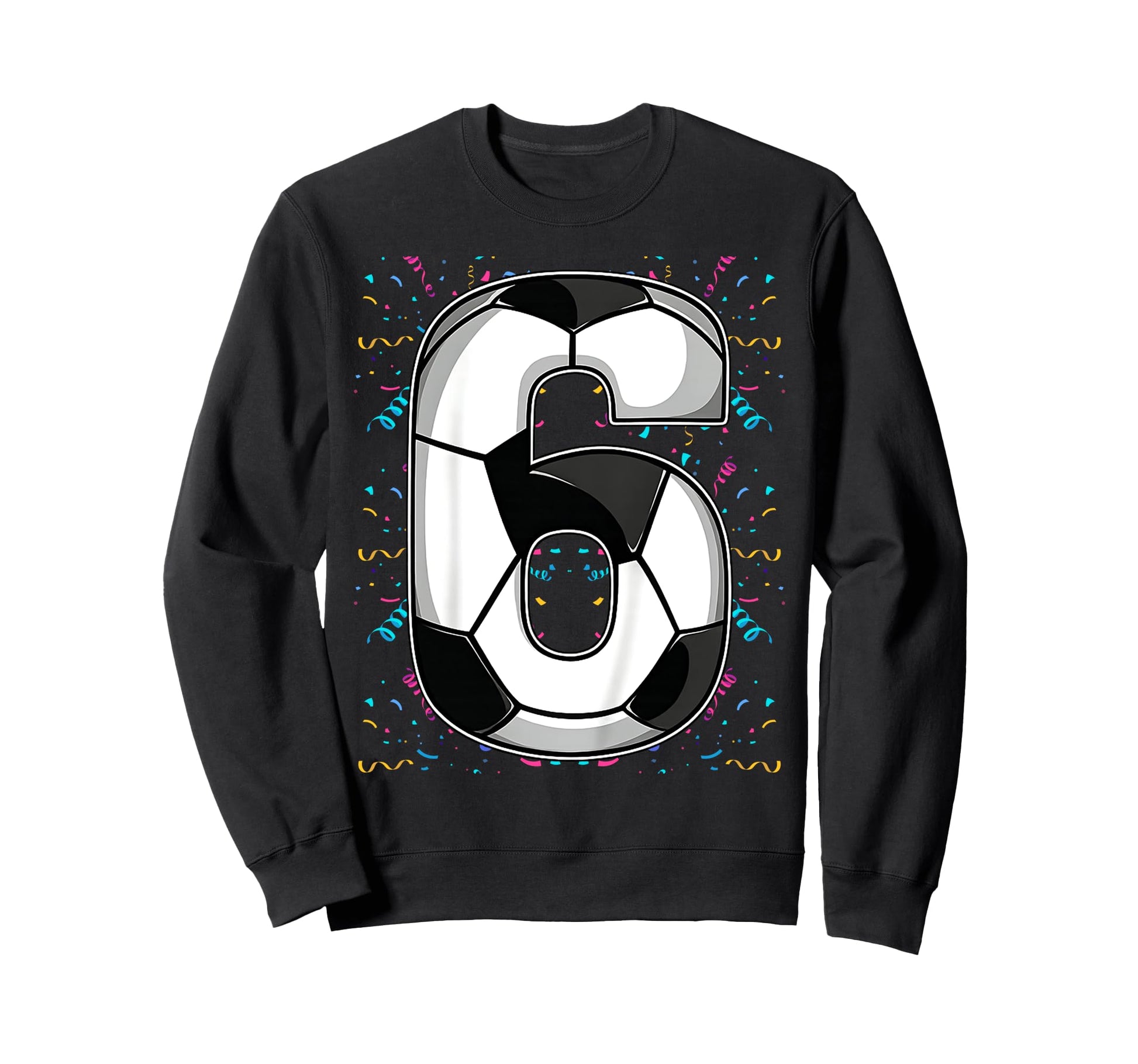 Happy Birthday Soccer Squad 6Th Sweatshirt - Aesthetic Graphic for Adults - T-Shirt, Sweatshirt, Hoodie