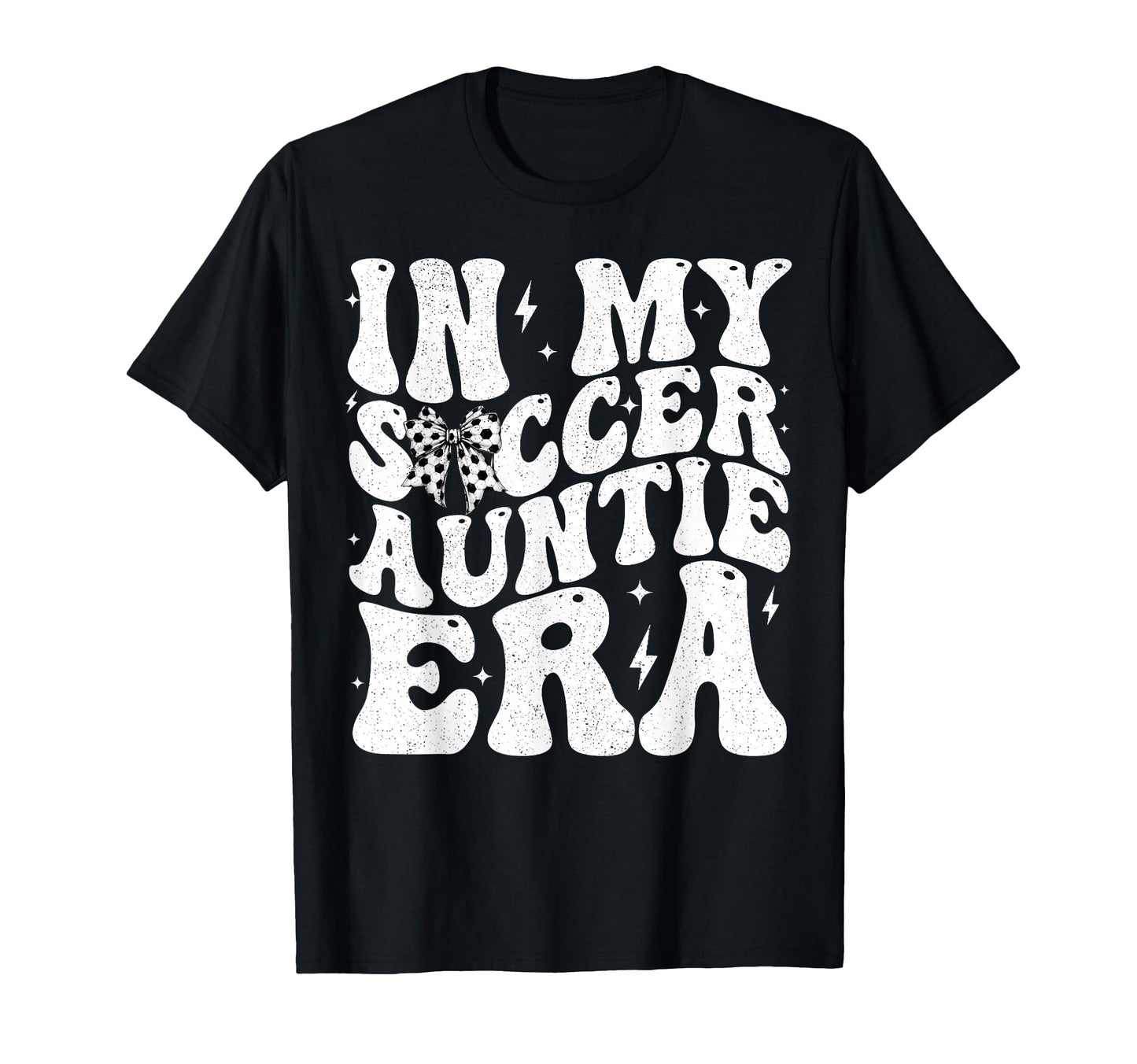 Soccer Auntie Funny Coquette Bow Soccer T-Shirt - Graphic Print Men Women - T-Shirt, Sweatshirt, Hoodie