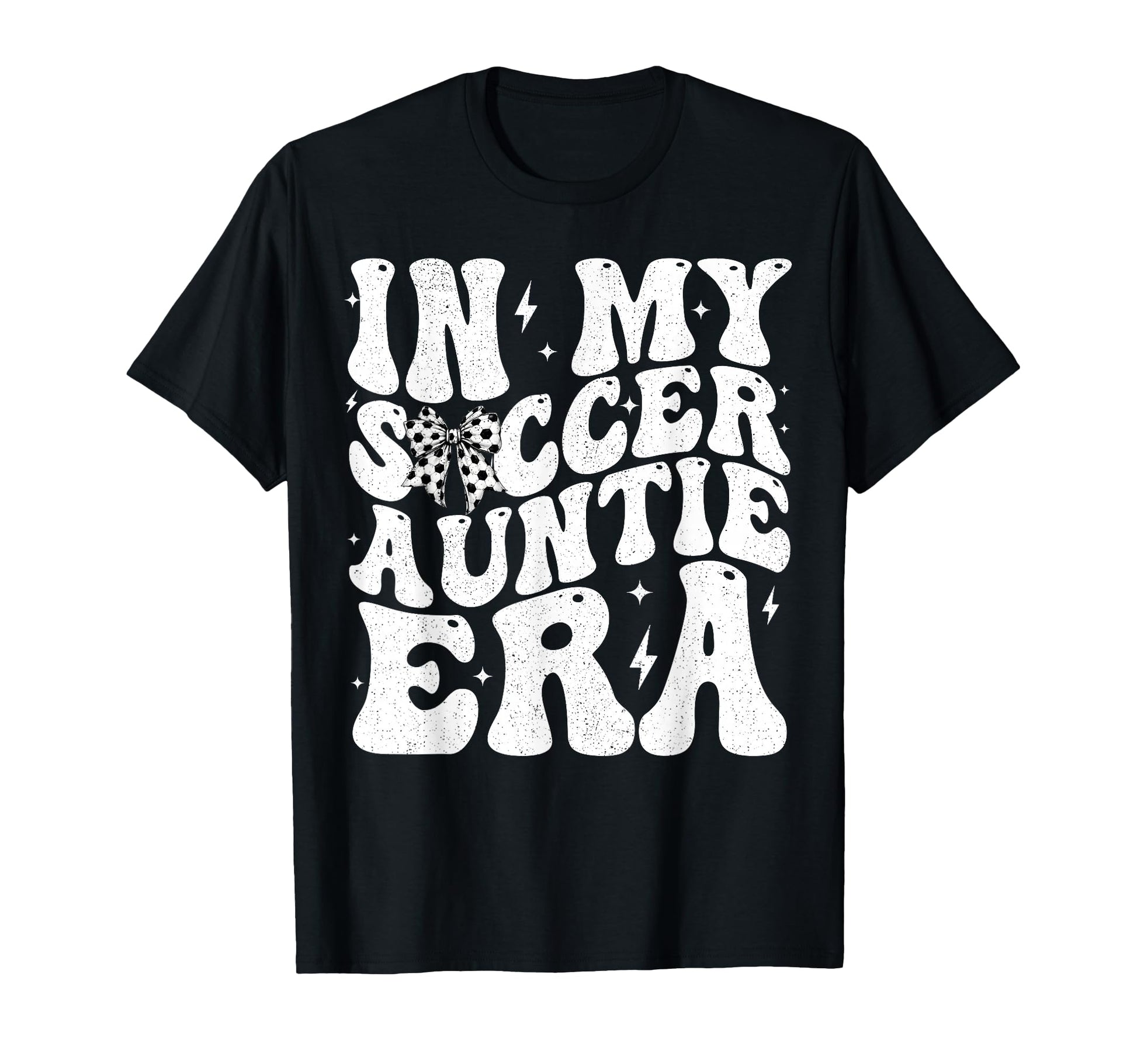 Soccer Auntie Funny Coquette Bow Soccer T-Shirt - Graphic Print Men Women - T-Shirt, Sweatshirt, Hoodie