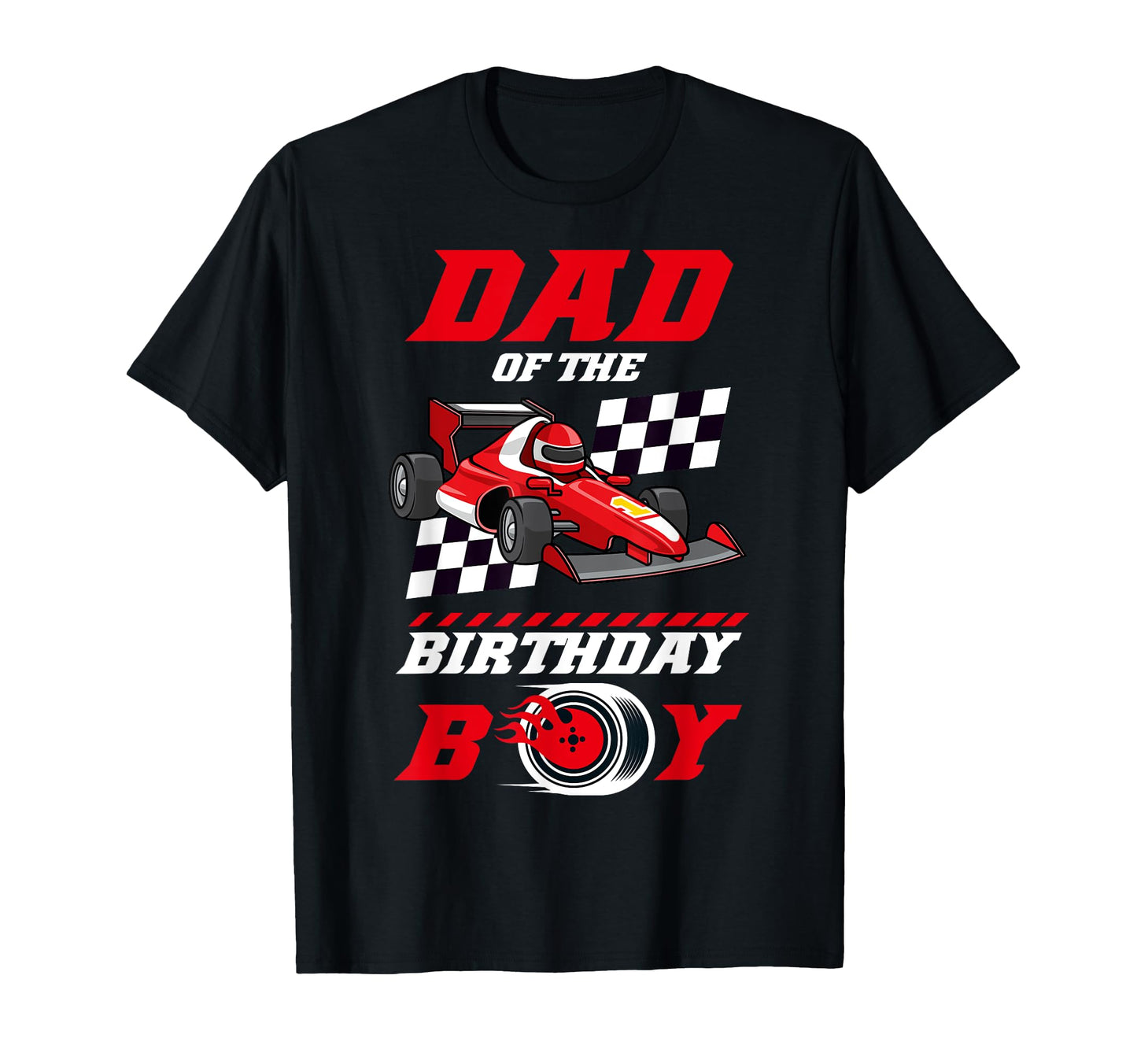 Dad Birthday Pit Crew Race Car Matching T-Shirt - Graphic Print Unisex - T-Shirt, Sweatshirt, Hoodie