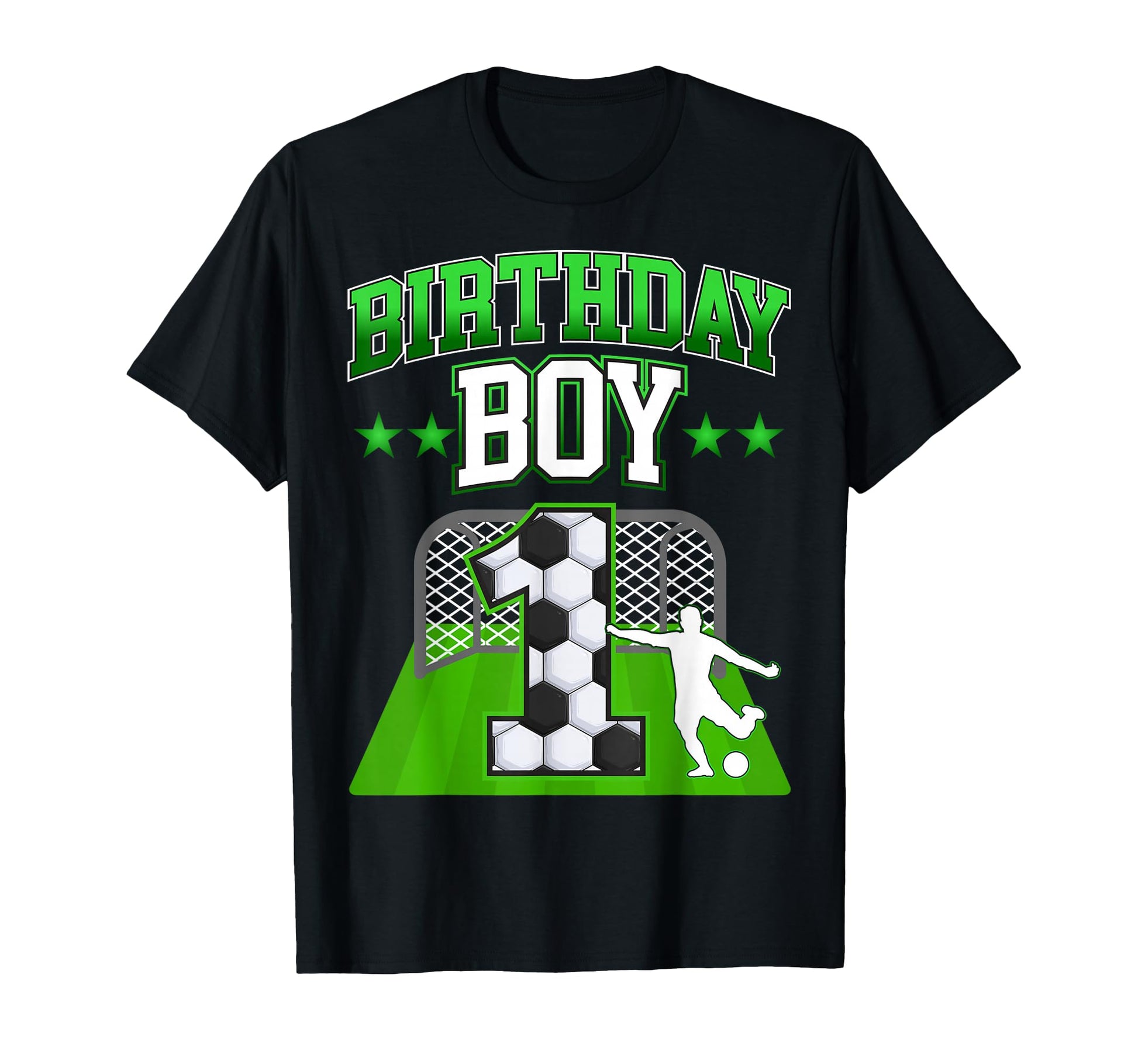Soccer Themed Birthday Outfit 1 Year Old T-Shirt - Custom Art Print Unisex - T-Shirt, Sweatshirt, Hoodie