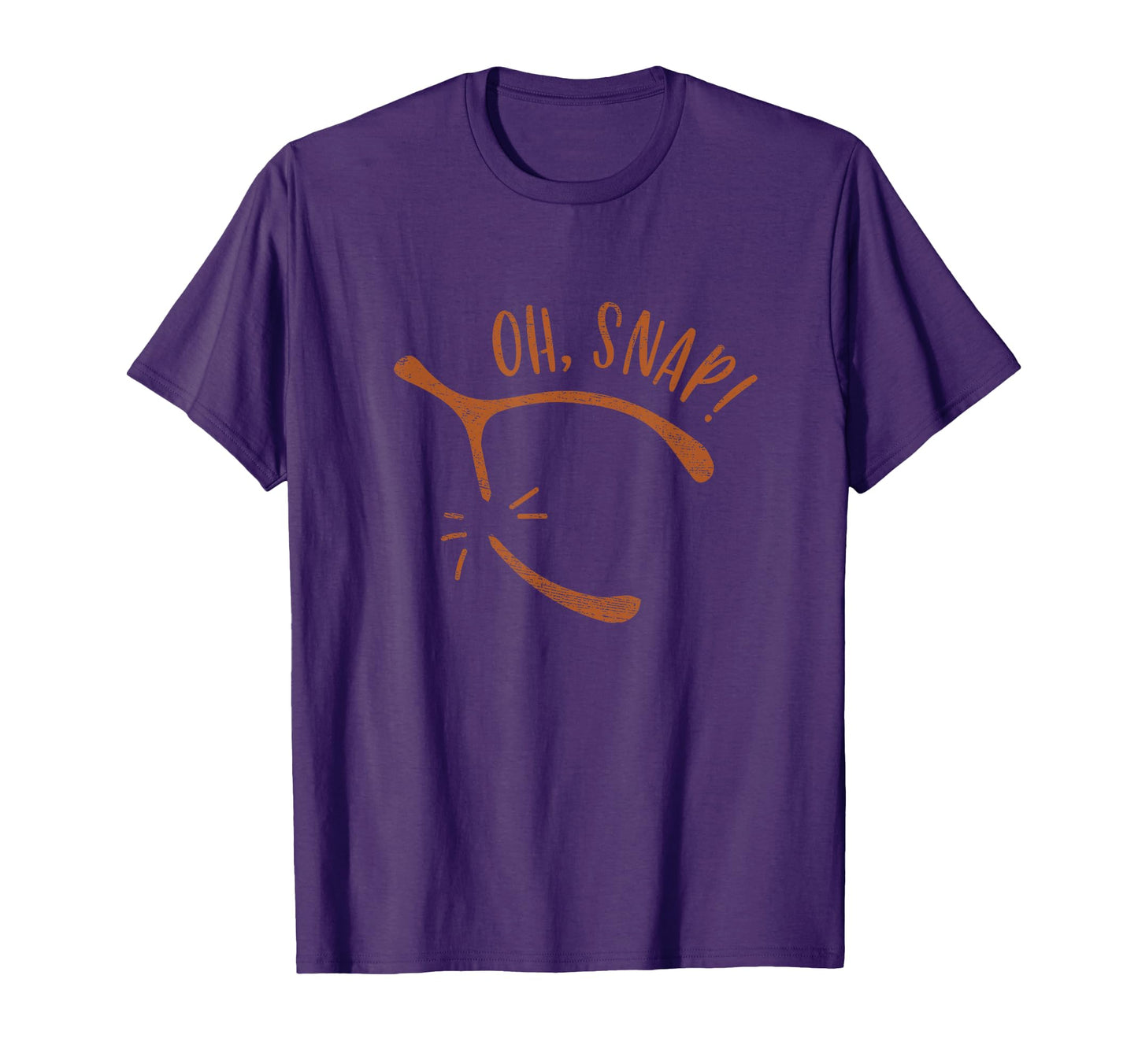 Oh Snap Funny Turkey Day Wishbone Happy T-Shirt - Custom Art Print Unisex - T-Shirt, Sweatshirt, Hoodie