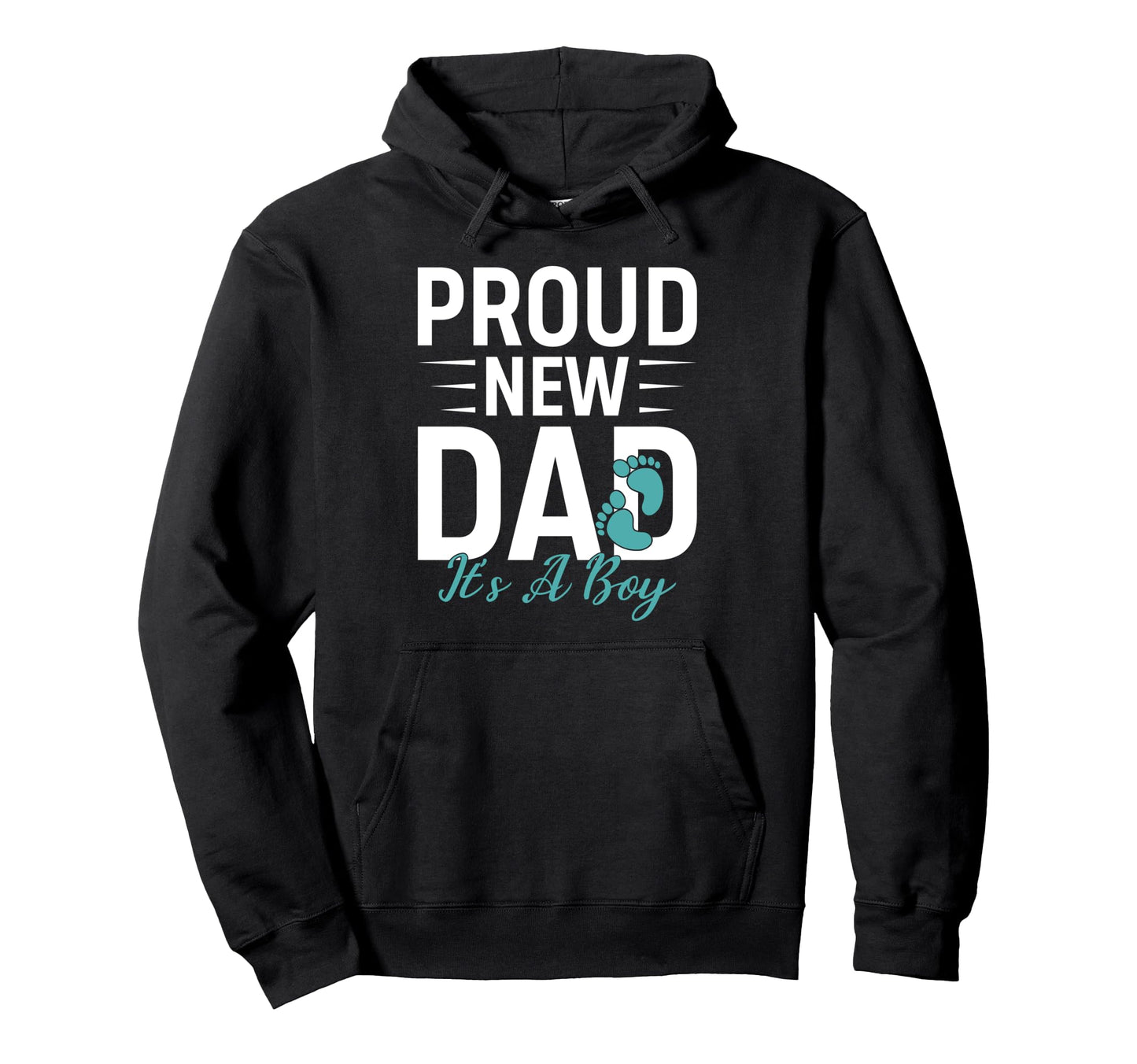 Proud New Dad Its Promoted To Dad Hoodie - Aesthetic Graphic Unisex - T-Shirt, Sweatshirt, Hoodie