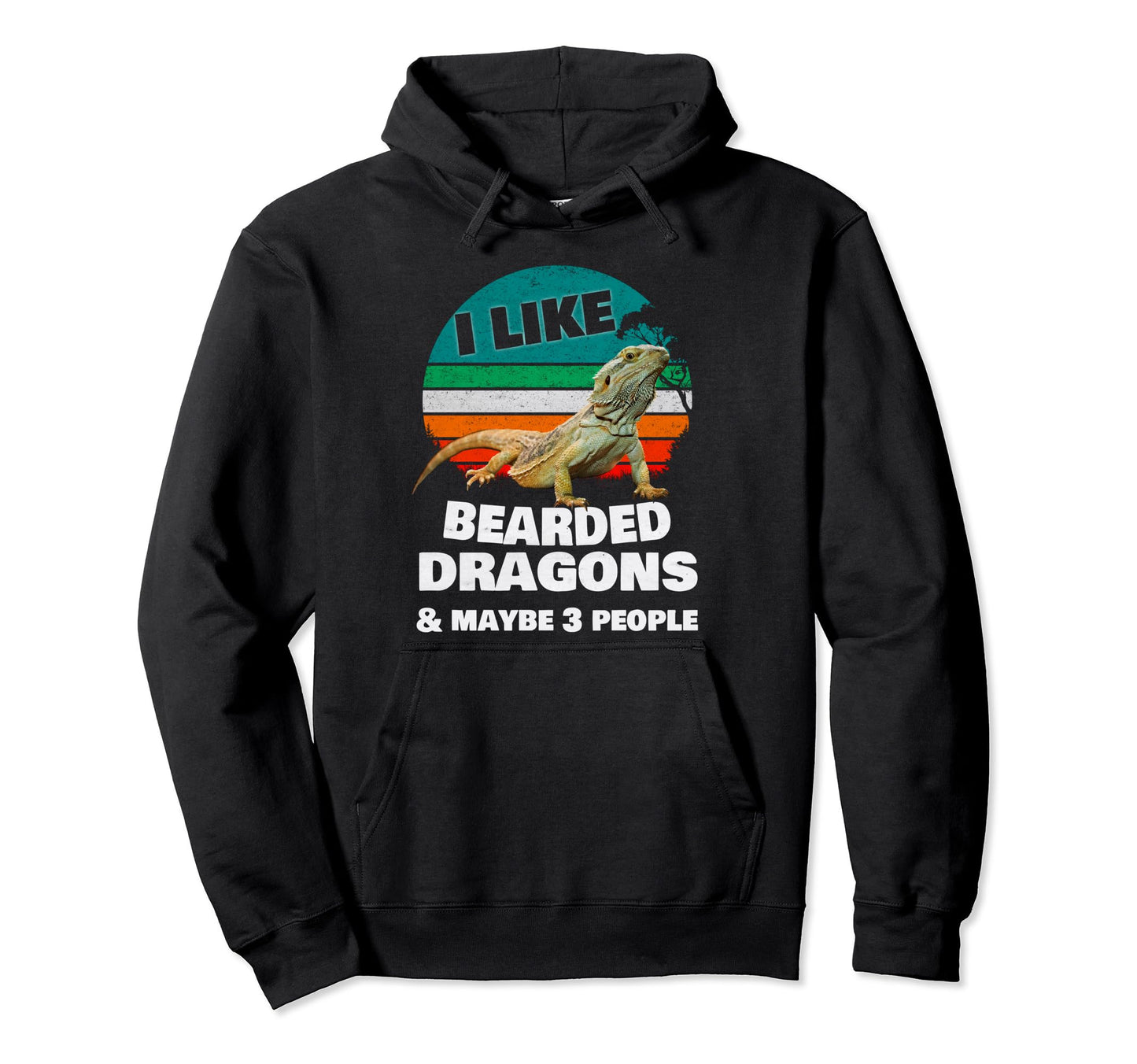 I Like Bearded Dragon And Maybe 3 Hoodie - Trendy Graphic for Adults - T-Shirt, Sweatshirt, Hoodie