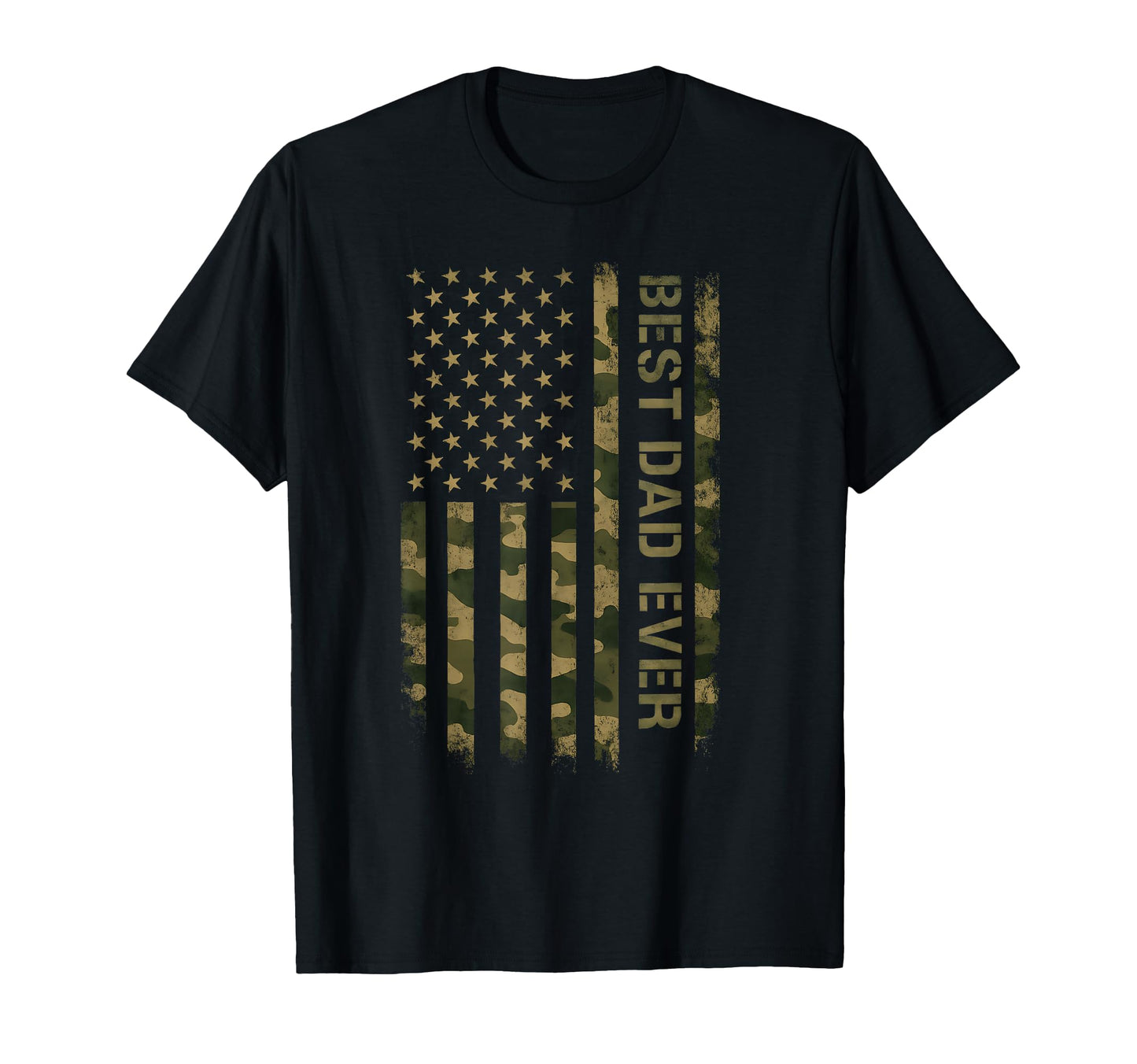 Best Dad Ever American Flag Fathers Day T-Shirt - Unique Graphic Unisex - T-Shirt, Sweatshirt, Hoodie