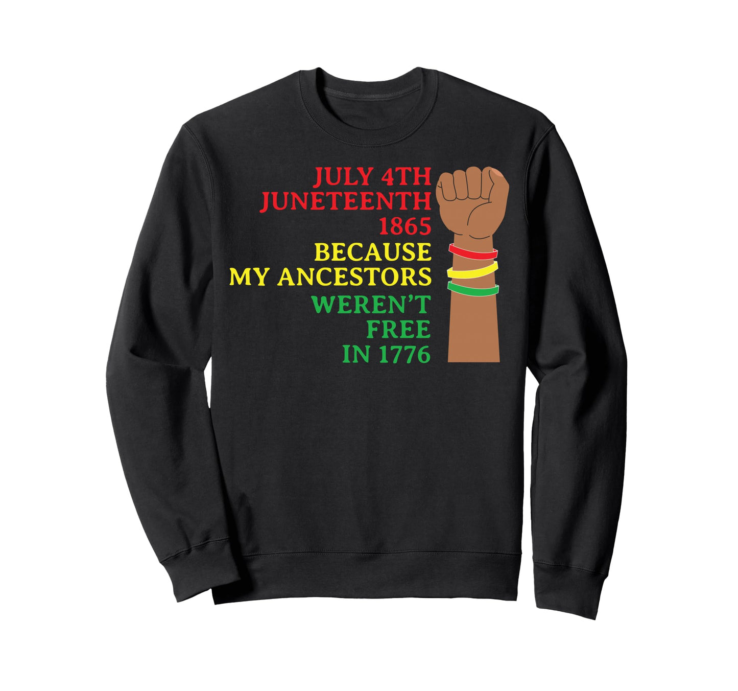 Juneteenth Melanin Black Dad Sweatshirt - Casual Everyday Wear for Adults - T-Shirt, Sweatshirt, Hoodie