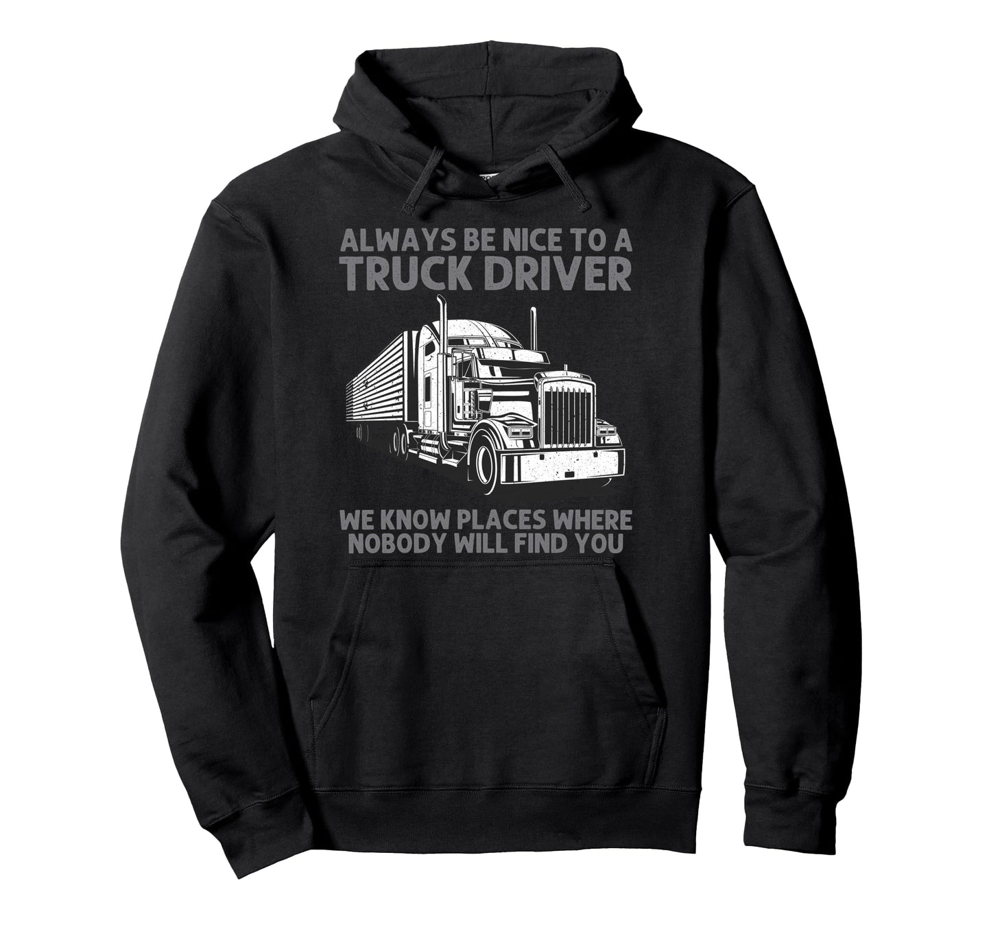 Best Truck Driver Art Dad Trucking Hoodie - Fun Novelty Design for Adults - T-Shirt, Sweatshirt, Hoodie