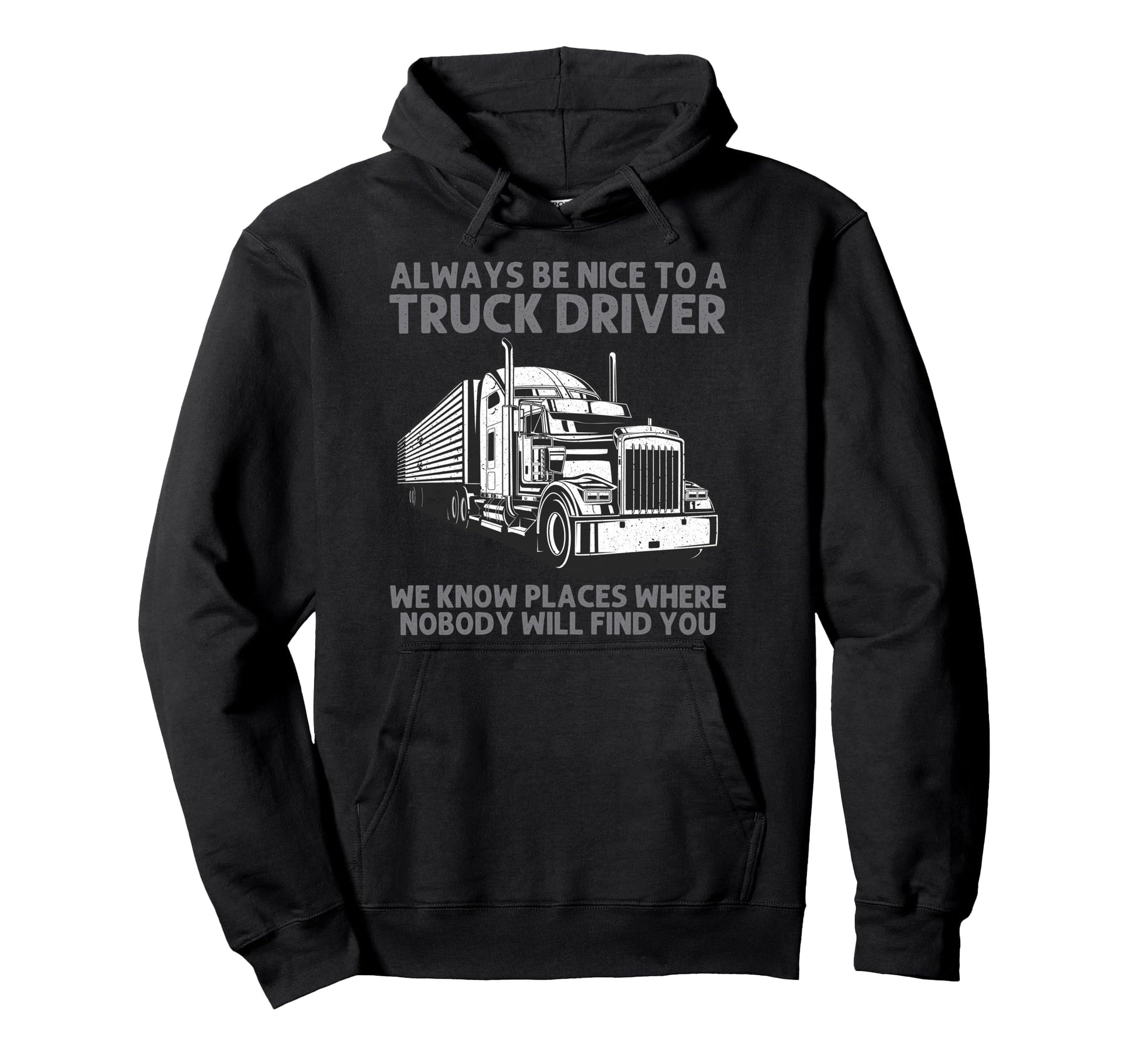 Best Truck Driver Art Dad Trucking Hoodie - Fun Novelty Design for Adults - T-Shirt, Sweatshirt, Hoodie