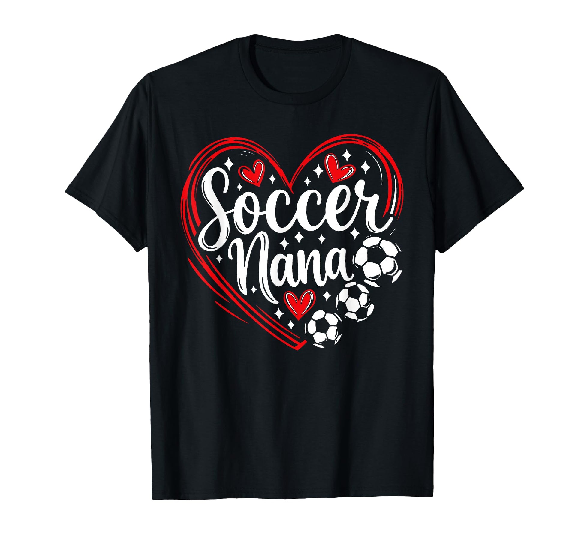 Soccer Nana Proud Grandma Soccer Love T-Shirt - Custom Art Print for Adults - T-Shirt, Sweatshirt, Hoodie