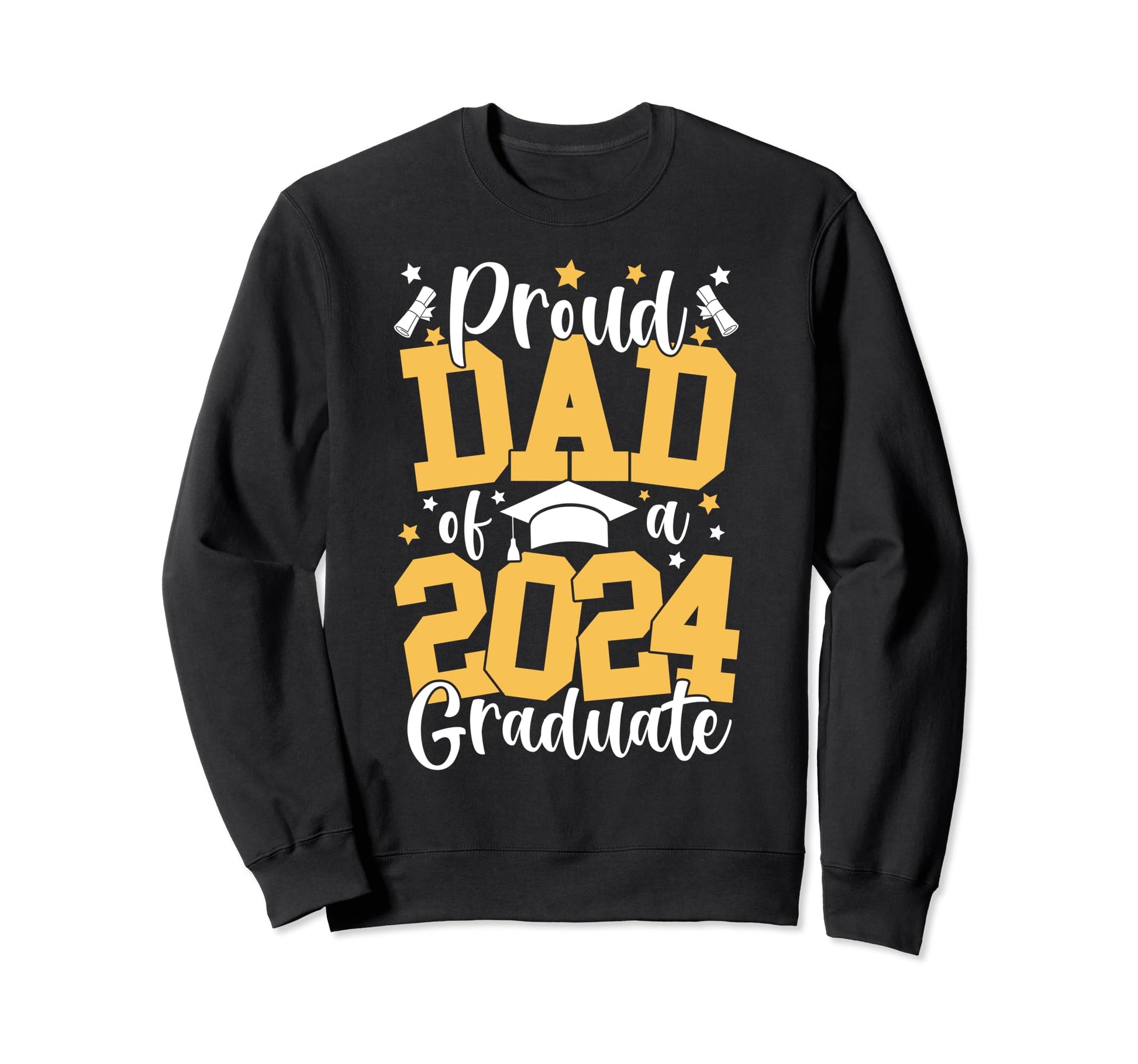 Proud Dad Class 2024 Graduate Sweatshirt - Minimalist Print Unisex - T-Shirt, Sweatshirt, Hoodie
