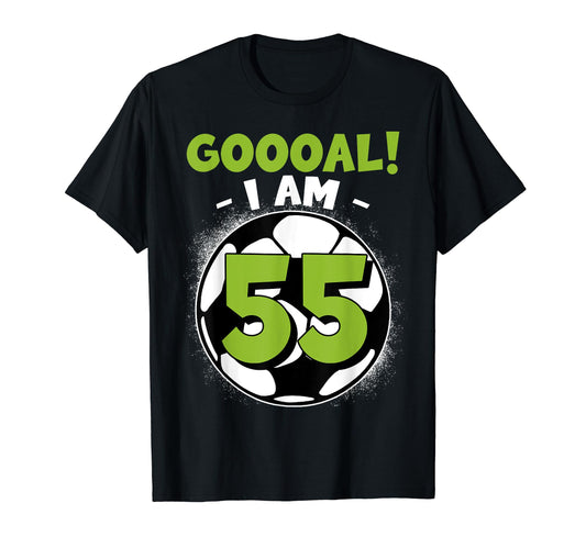 55 Year Old Birthday Soccer Themed T-Shirt - Trendy Graphic Men Women - T-Shirt, Sweatshirt, Hoodie