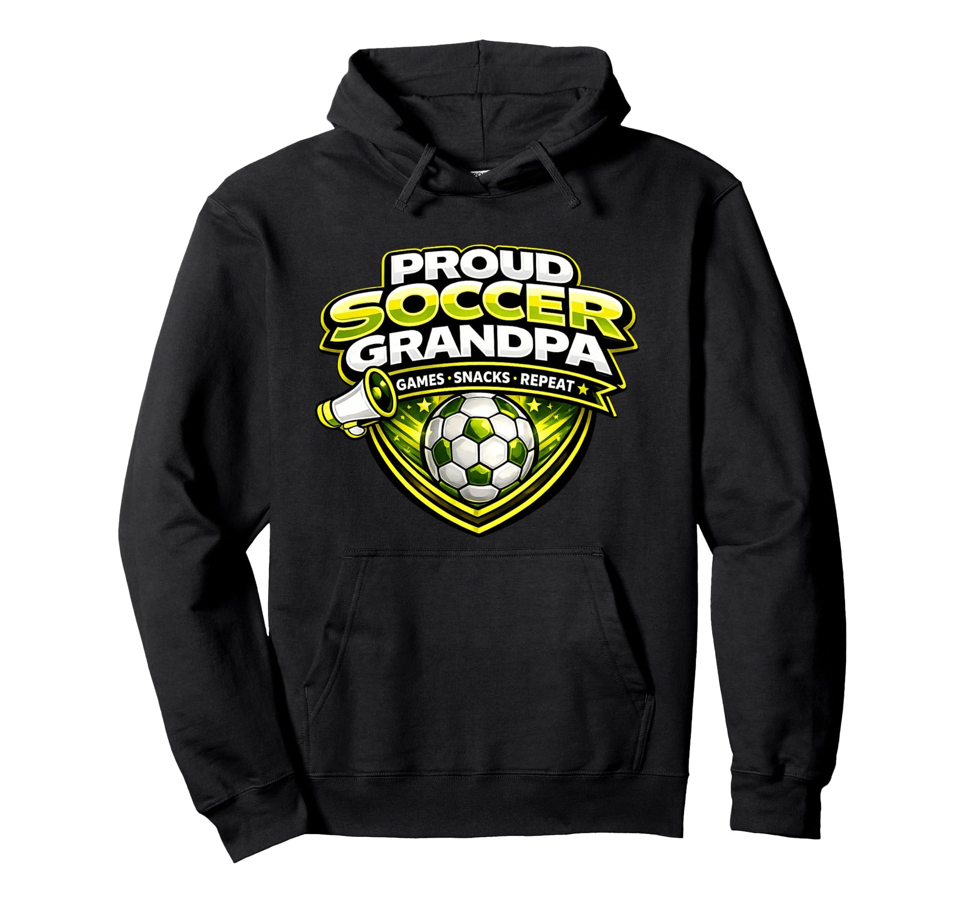 Soccer Grandpa Funny Proud Games Snacks Hoodie - Novelty Apparel Unisex - T-Shirt, Sweatshirt, Hoodie