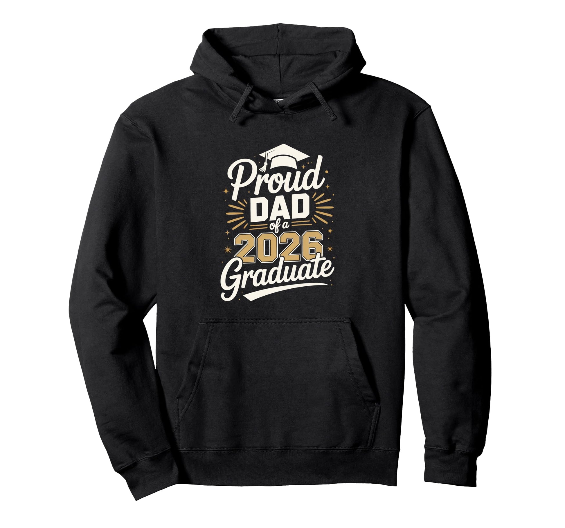 Proud Dad 2026 Graduate Graduation Hoodie - Custom Art Print Men Women - T-Shirt, Sweatshirt, Hoodie