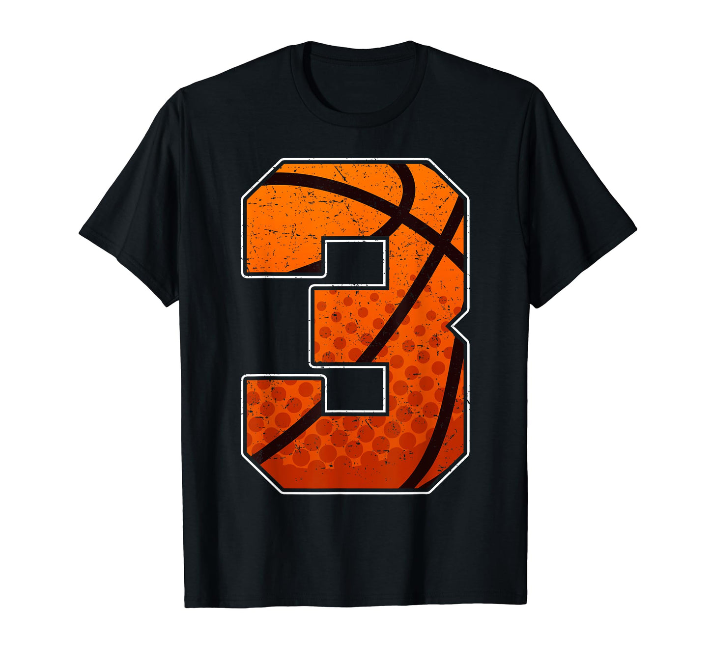Basketball Birthday 3 Three Year Old Or T-Shirt - Graphic Print Unisex - T-Shirt, Sweatshirt, Hoodie