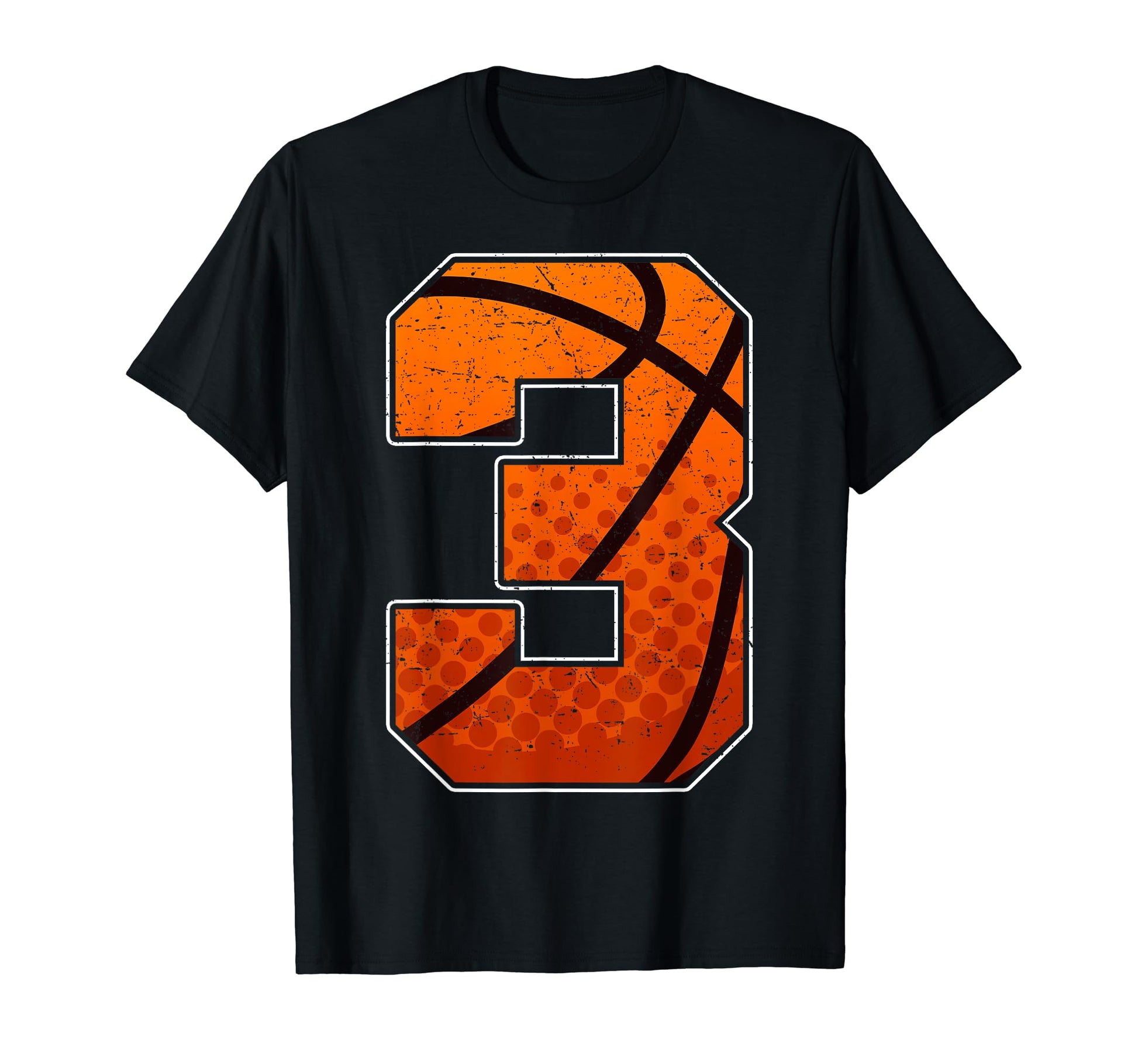 Basketball Birthday 3 Three Year Old Or T-Shirt - Graphic Print Unisex - T-Shirt, Sweatshirt, Hoodie