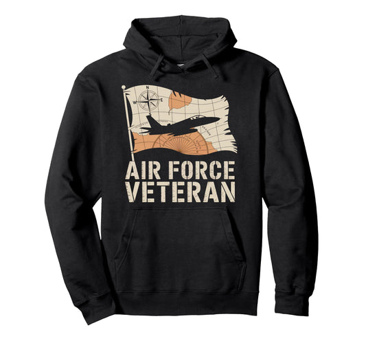 Air Force Veteran Us American Flag Hoodie - Aesthetic Graphic for Adults - T-Shirt, Sweatshirt, Hoodie